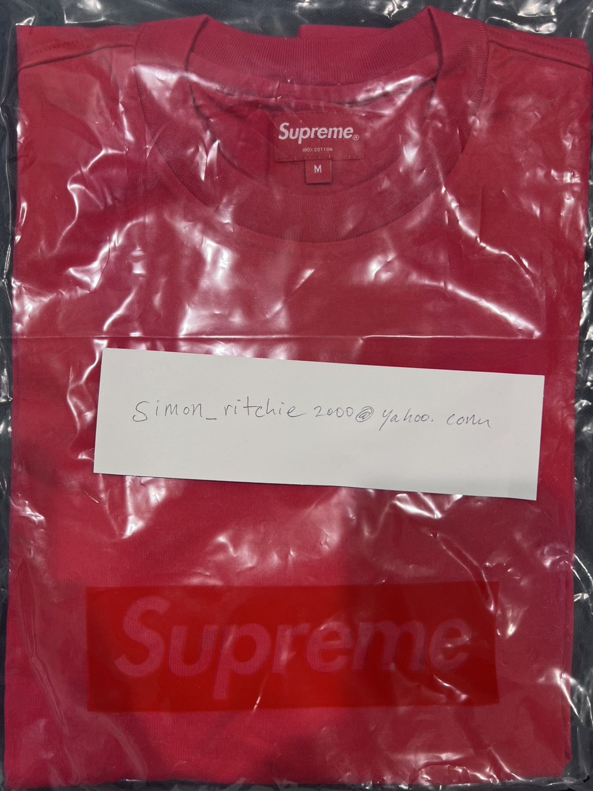 Supreme Supreme small box logo tee, red, medium, SS18, DSWT Size US M / EU 48-50 / 2 - 3 Thumbnail