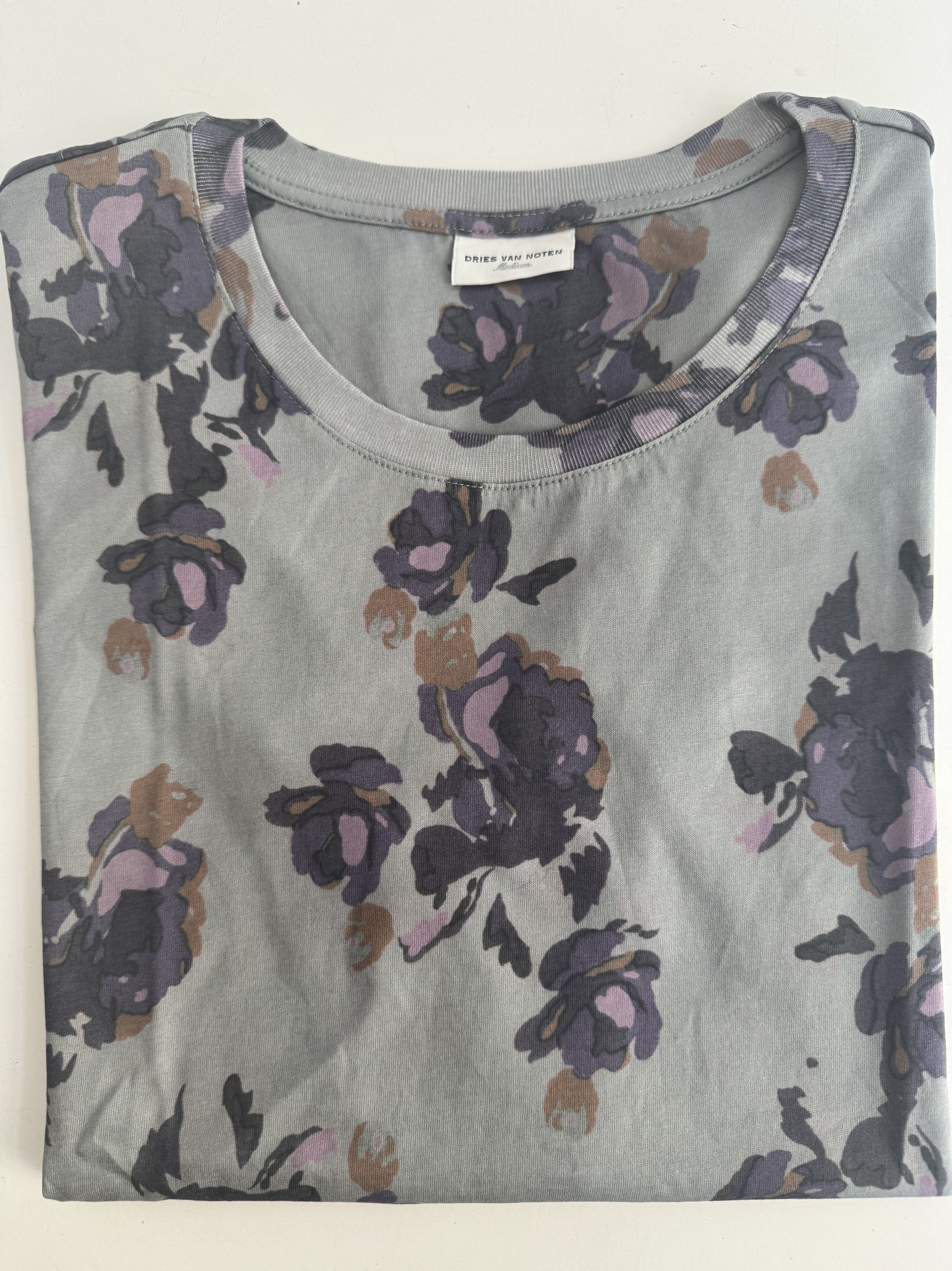 Dries Van Noten Hefiz Floral Print Jersey Top Size M / US 6-8 / IT 42-44 - 5 Thumbnail