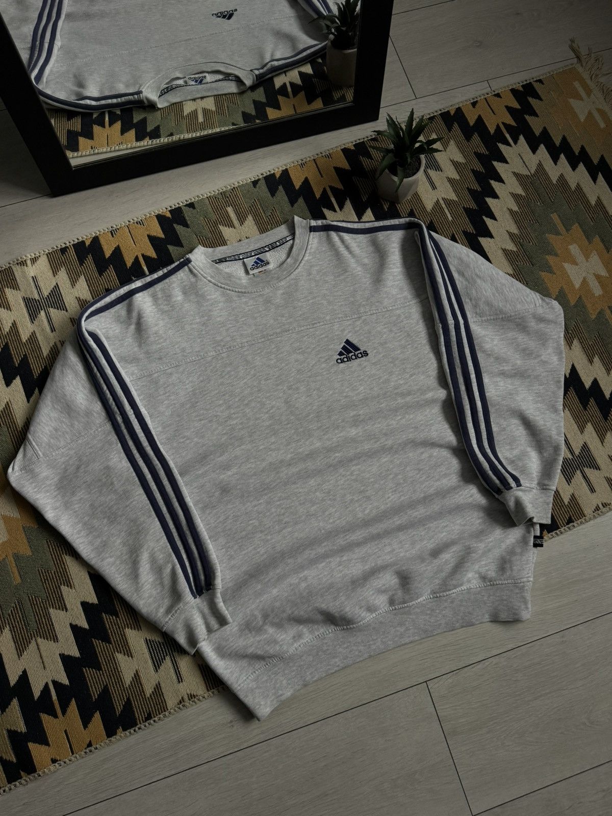 Adidas Vintage 90’s Adidas Oversized Sweatshirt Size US L / EU 52-54 / 3 - 2 Thumbnail