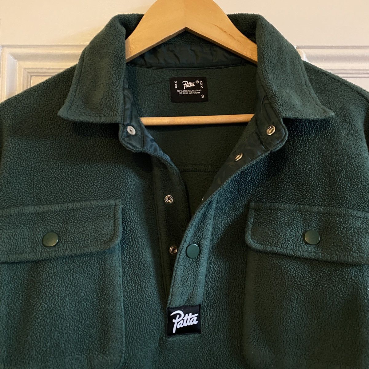Patta Patta Green Fleece Sweater Size US S / EU 44-46 / 1 - 3 Thumbnail