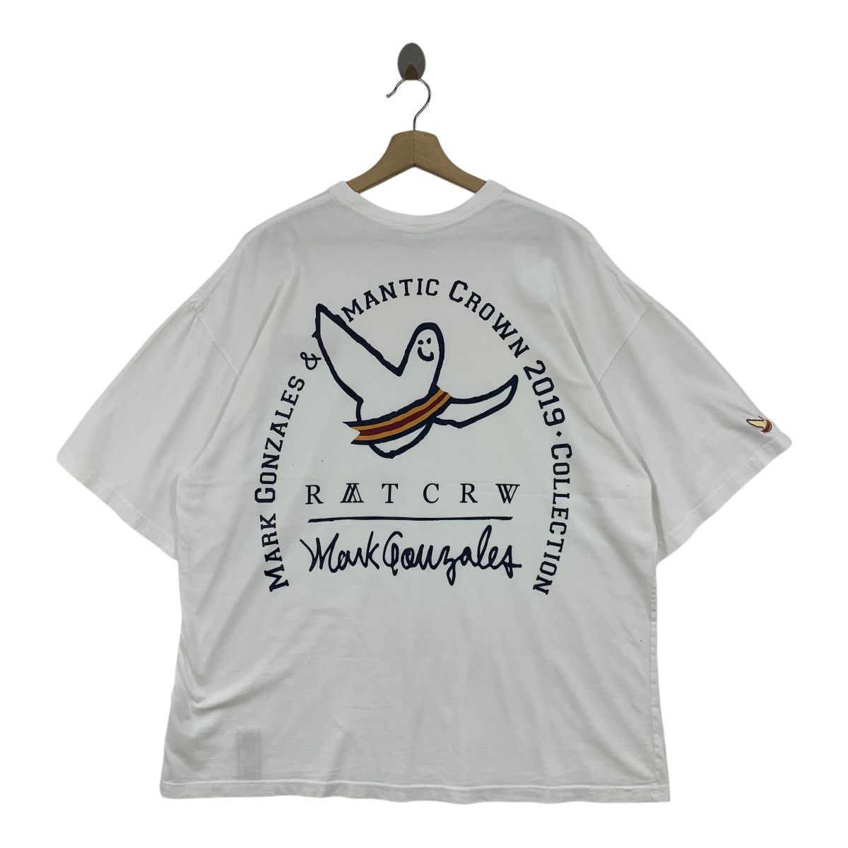 Japanese Brand Rare!! MARK GONZALES X RAT CRW big logo printed tee Size US L / EU 52-54 / 3 - 1 Thumbnail