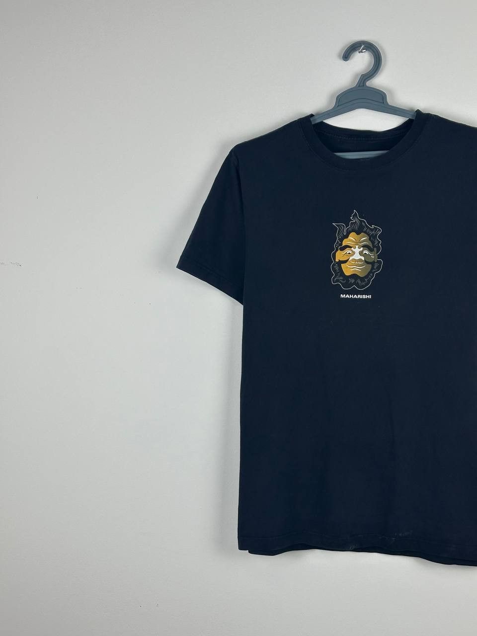 Maharishi × Vintage Vintage Maharishi Japanese Big Logo Black Tee T-Shirt Size US M / EU 48-50 / 2 - 3 Thumbnail
