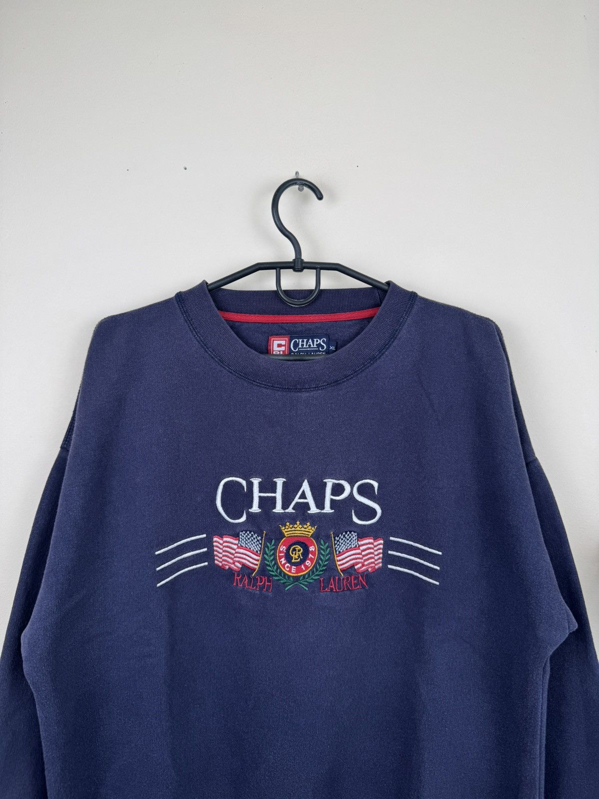 Other Vintage Chaps Ralph Lauren Sweatshirt Blue XL Streetwear Size US XL / EU 56 / 4 - 3 Thumbnail