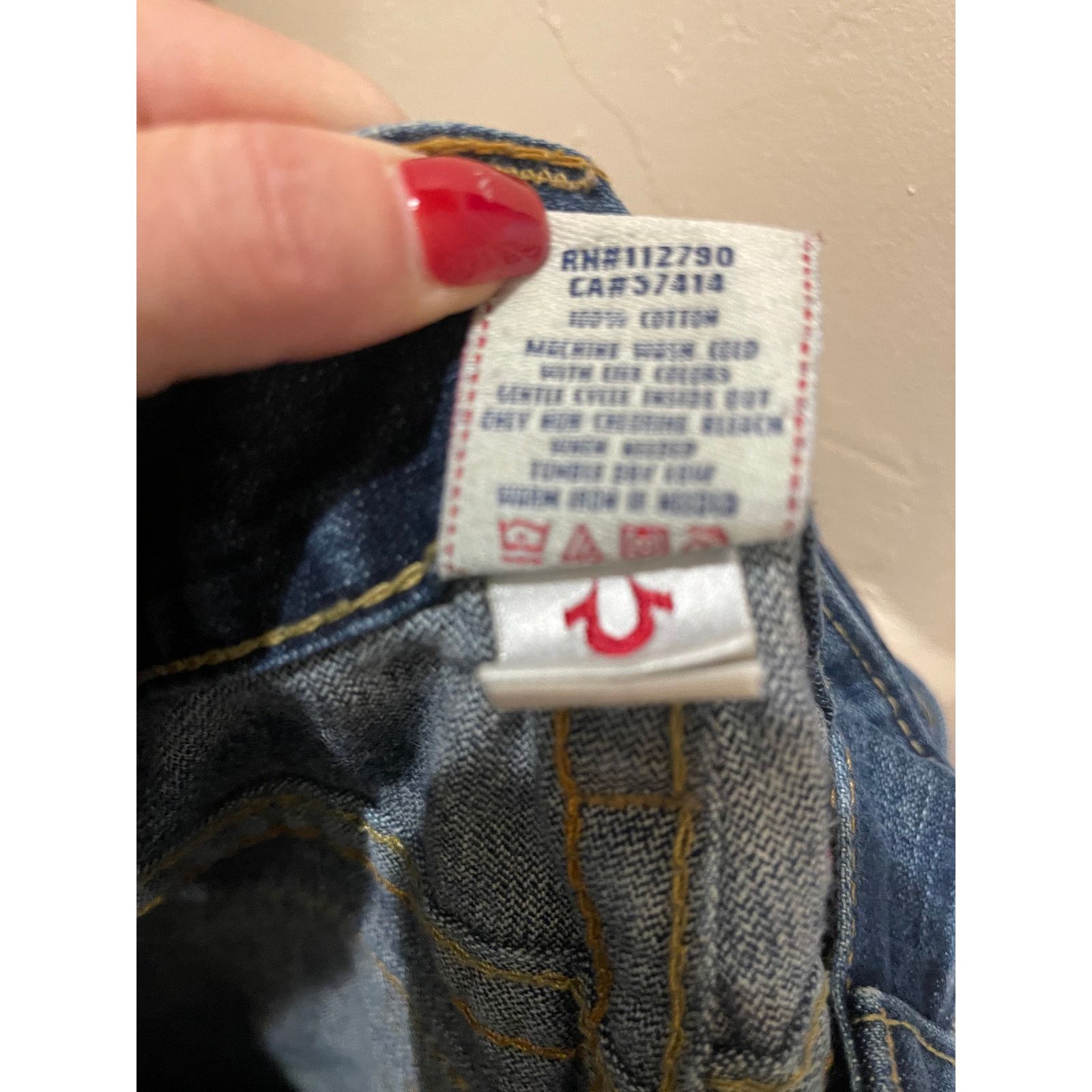 True Religion True Religion Billy Straight Jeans Dark Wash USA Denim Size US 30 / EU 46 - 6 Thumbnail