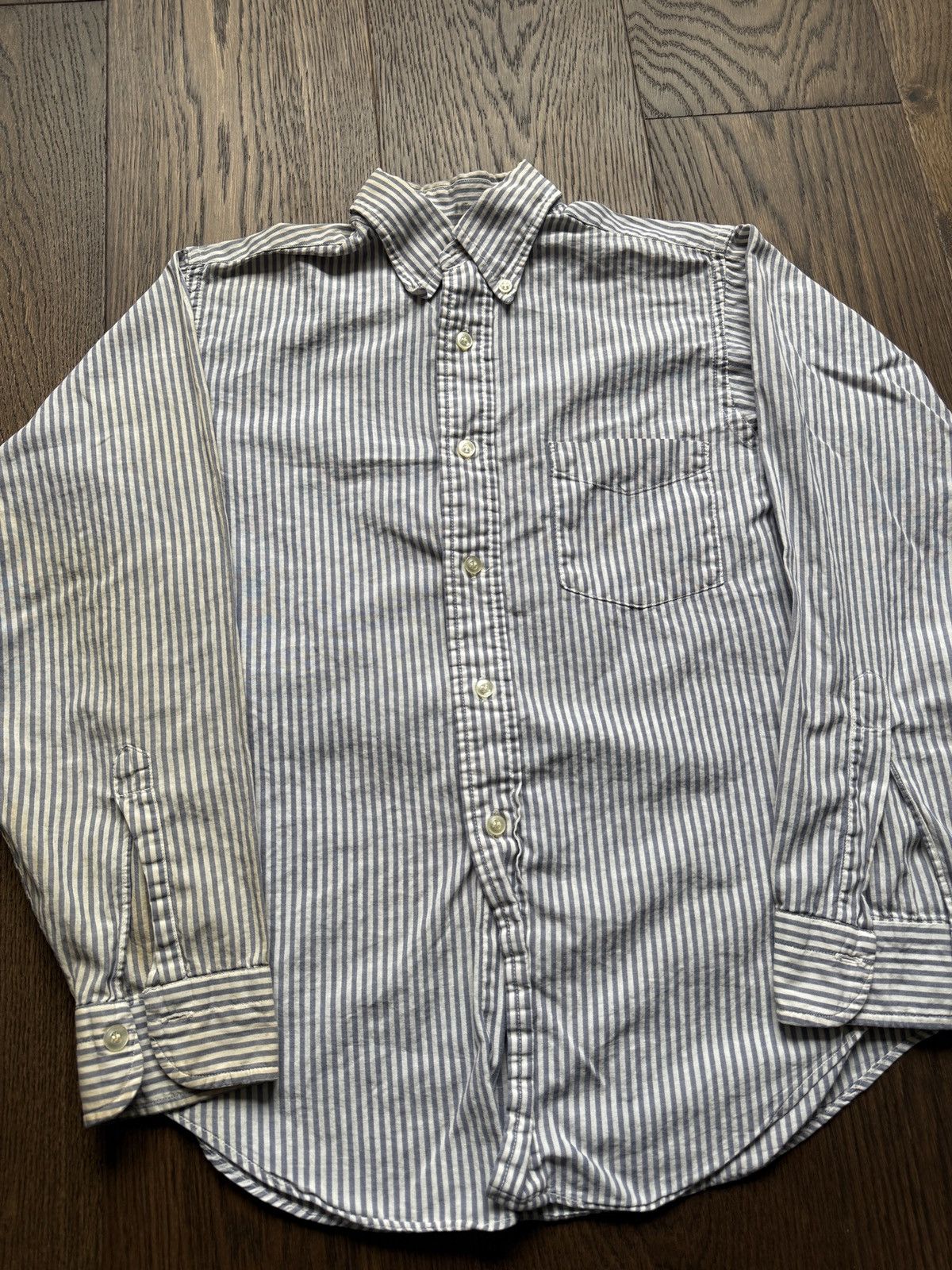 Vintage Vintage 60s Sears Fraternity Prep Striped Button Down Shirt Size US XS / EU 42 / 0 - 3 Thumbnail