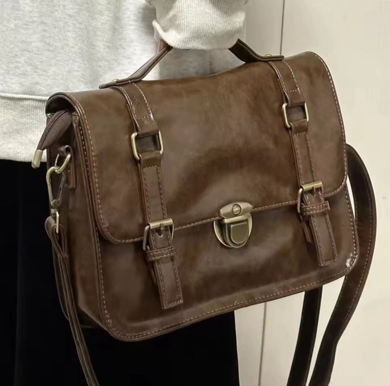 Japanese Brand Students Vintage Handbags Crossbody Size ONE SIZE - 6 Thumbnail