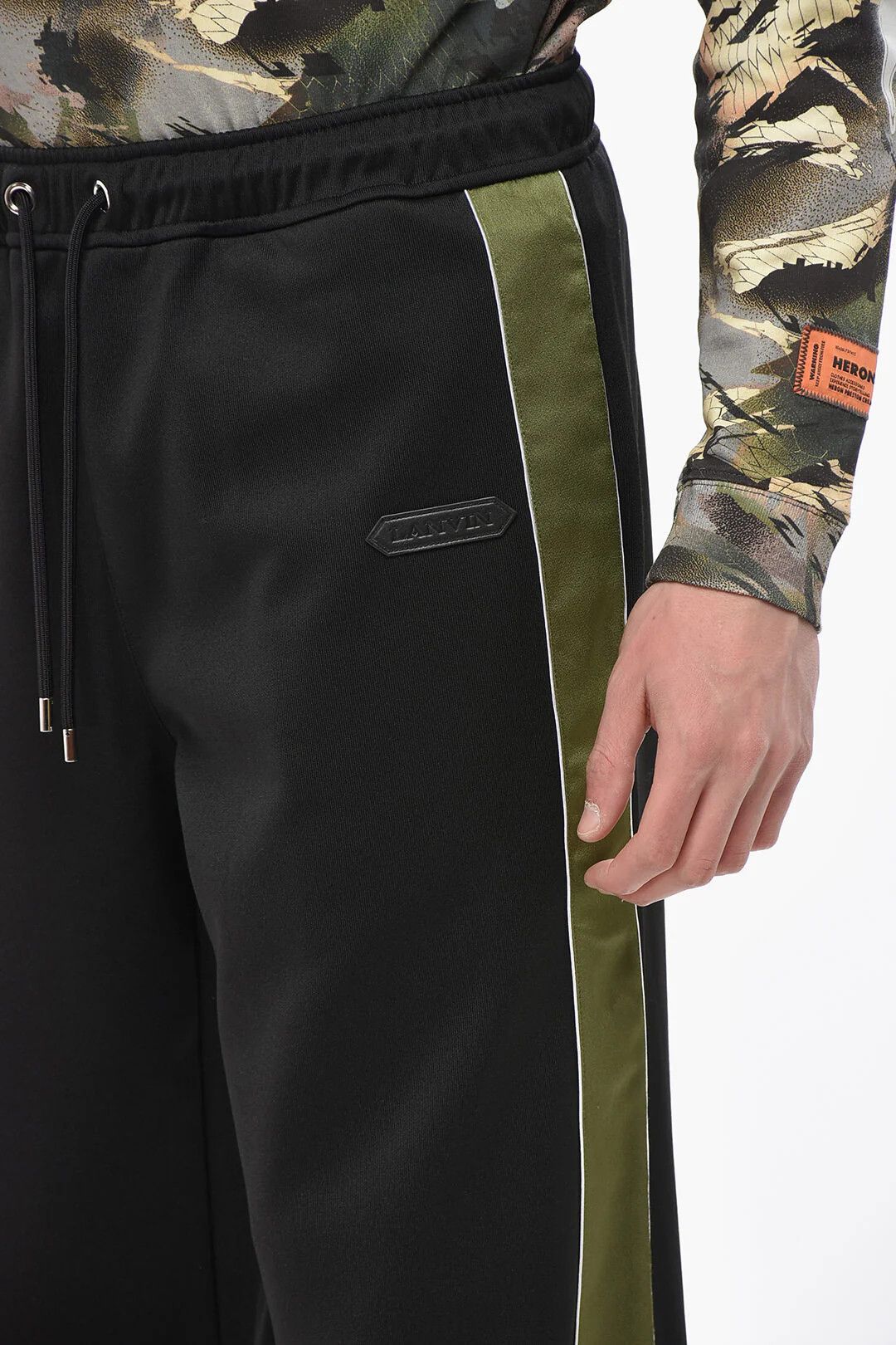 Lanvin og1mm0426 Cotton-Blend Casual Pant in Black Size US 36 / EU 52 - 3 Thumbnail