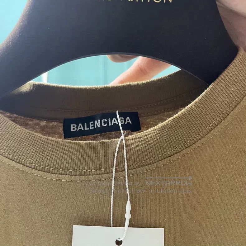 Balenciaga Balenciaga Wheat ear khaki short-sleeved T-shirt Size US XS / EU 42 / 0 - 3 Thumbnail