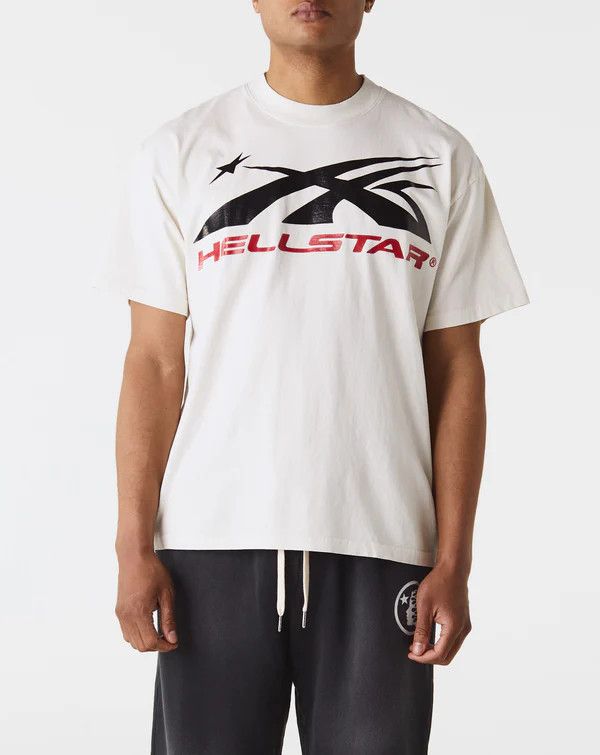 HELLSTAR XXL HELLSTAR Sport Gel Logo Red White Short Sleeve T Shirt ...