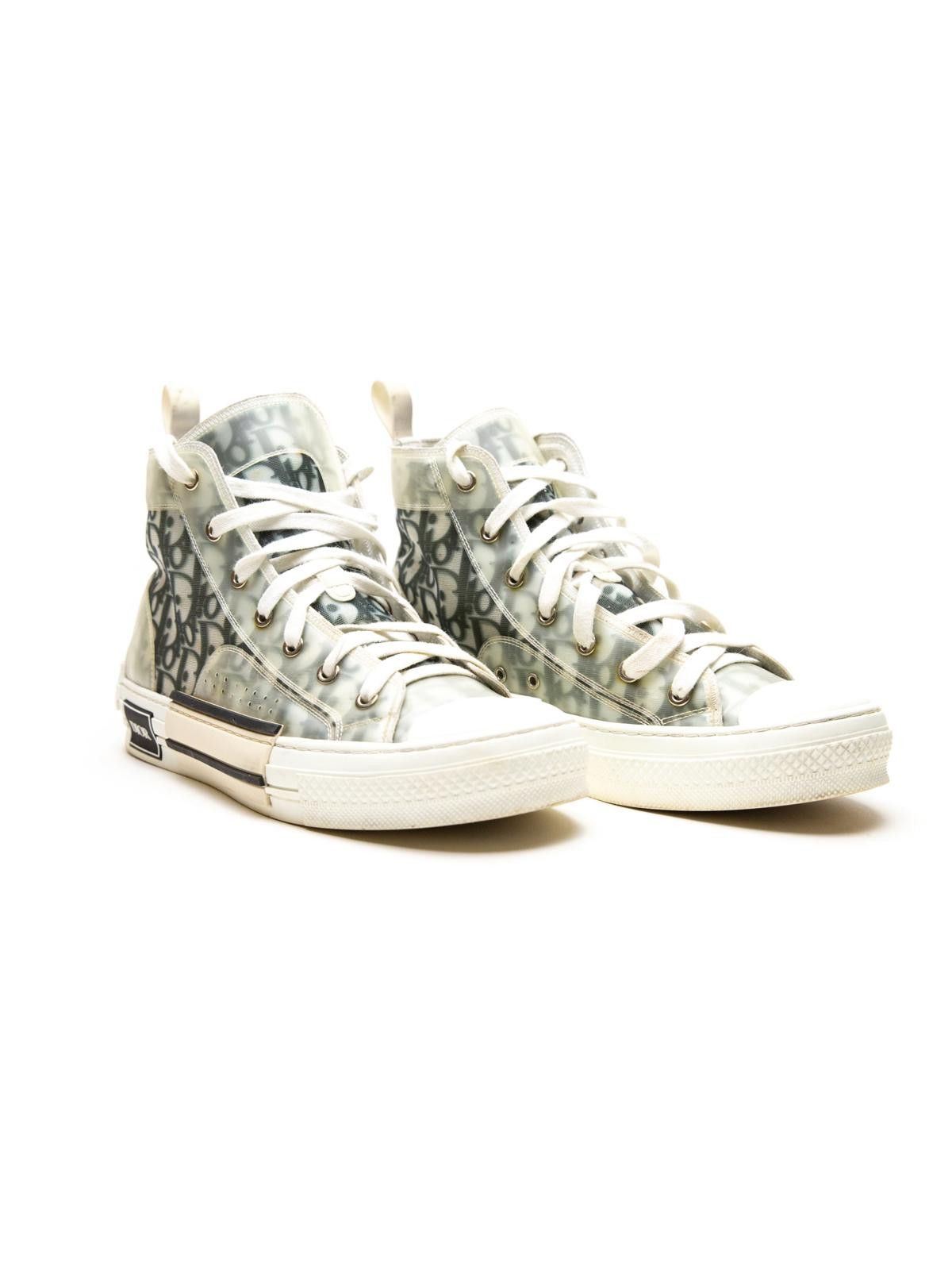 Dior Dior B23 Oblique Hightop Trainers Size US 8.5 / IT 38.5 - 2 Thumbnail