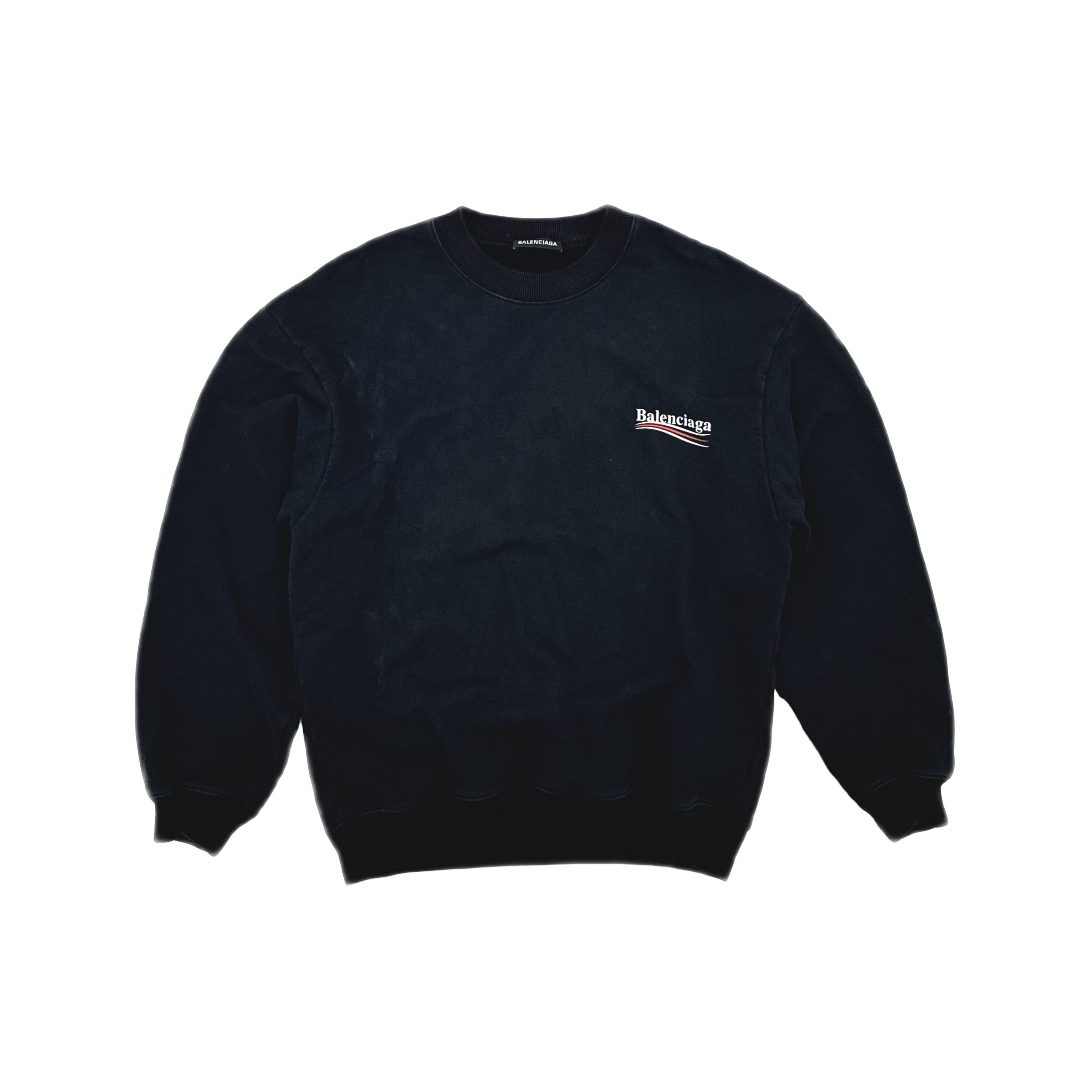 Balenciaga Balenciaga Wave Logo Sweatshirt Size M Size US M / EU 48-50 / 2 - 1 Thumbnail
