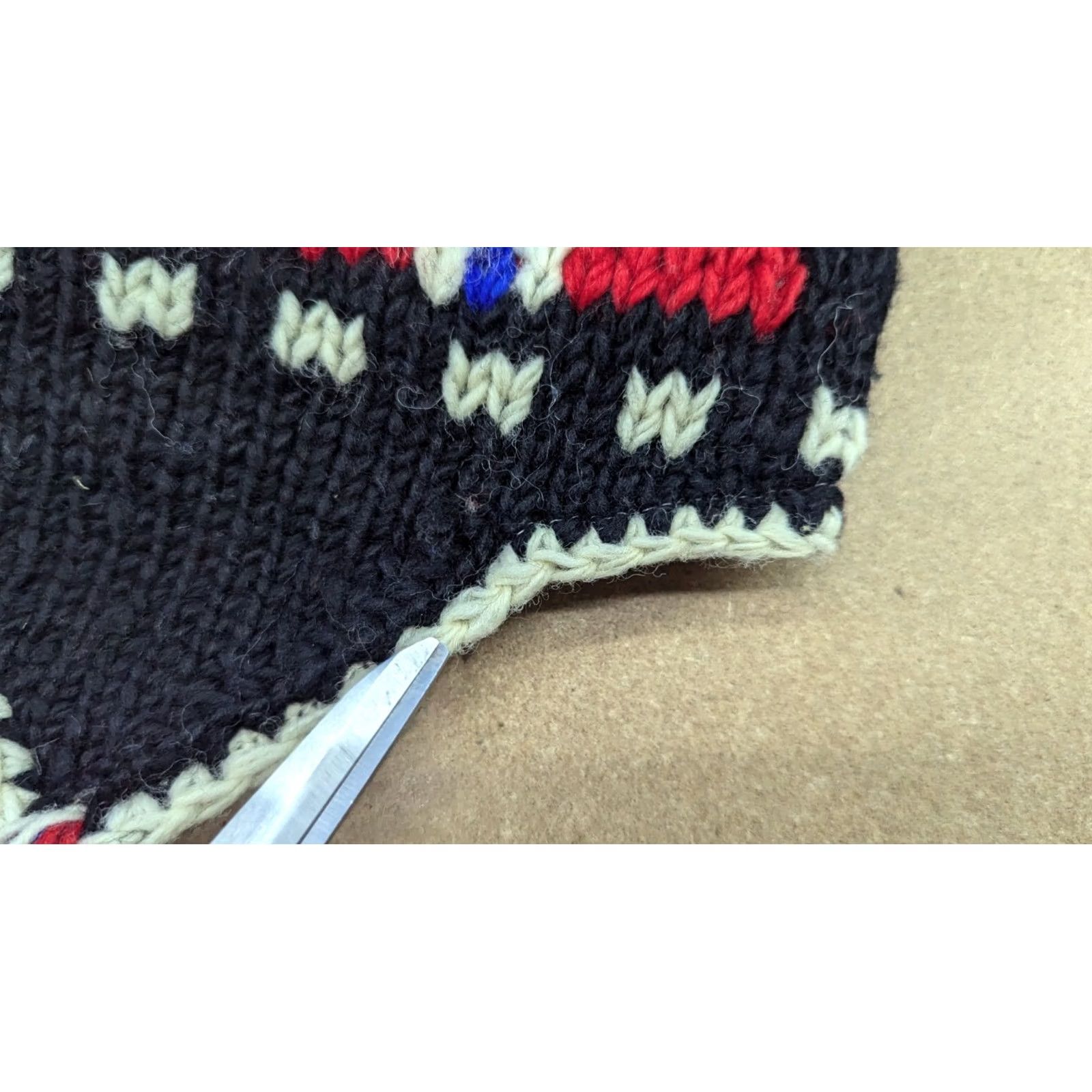 Vintage VINTAGE not? Handmade Wool Beanie Hat One Size Lined Ear Cover Thermal Warm Chin Strap Size ONE SIZE - 3 Thumbnail