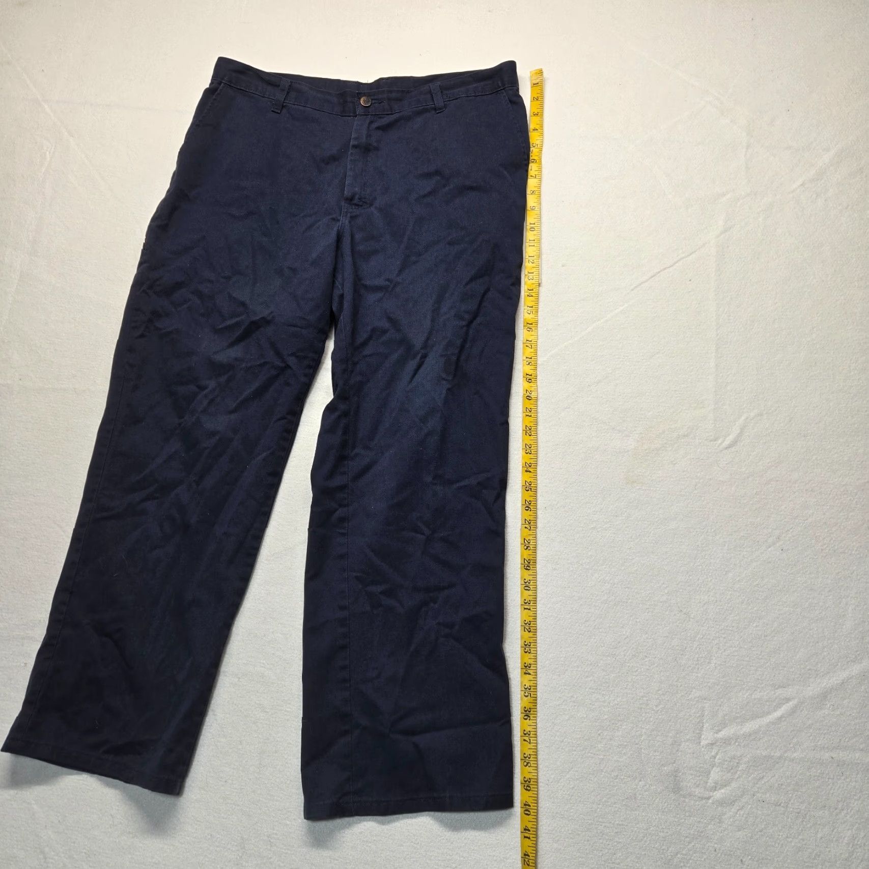 CLOSED VINTAGE Tommy Hilfiger Dress Pants Wool Regular Fit Adult Men Size 36 Blue Straight Zipper Button Size US 36 / EU 52 - 7 Thumbnail