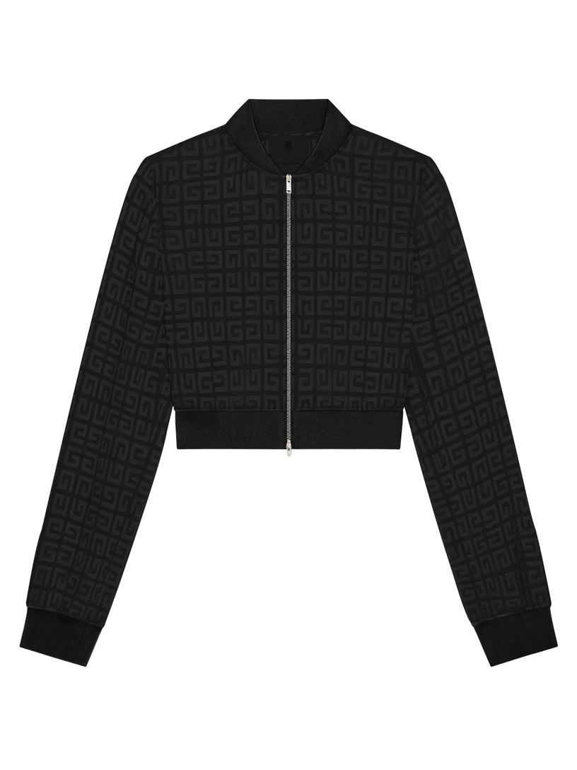 Givenchy o1srvl11e0326 Bomber in 4G Jacquard Jacket in Black Size XXL / US 16-18 / IT 52-54 - 1 Thumbnail