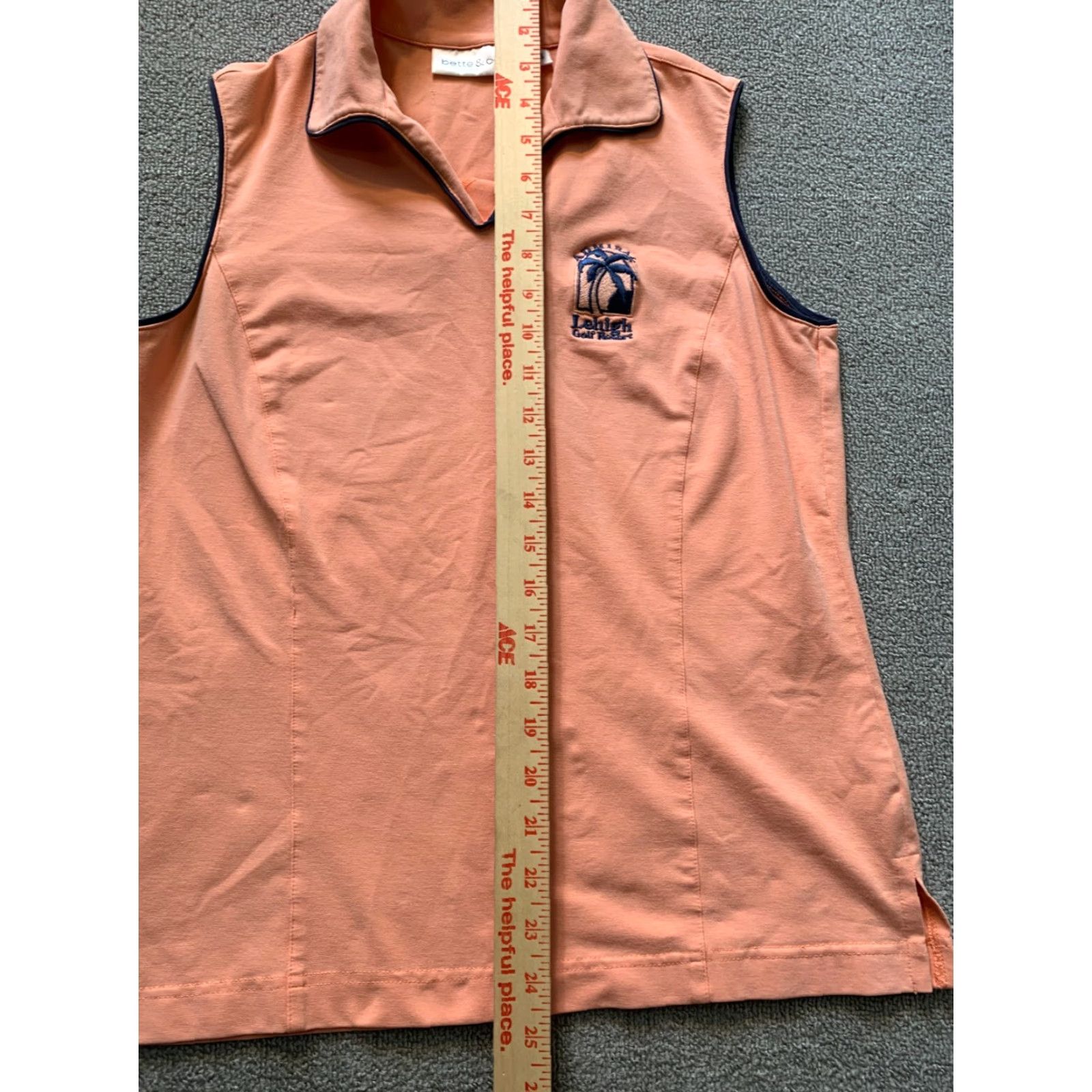 Vintage BETTE & COURT Ladies Sleeveless Gold Shirt S Womens Lehigh Golf Resort Tank Breathable Activewear Shirt Golf" Size S / US 4 / IT 40 - 4 Thumbnail