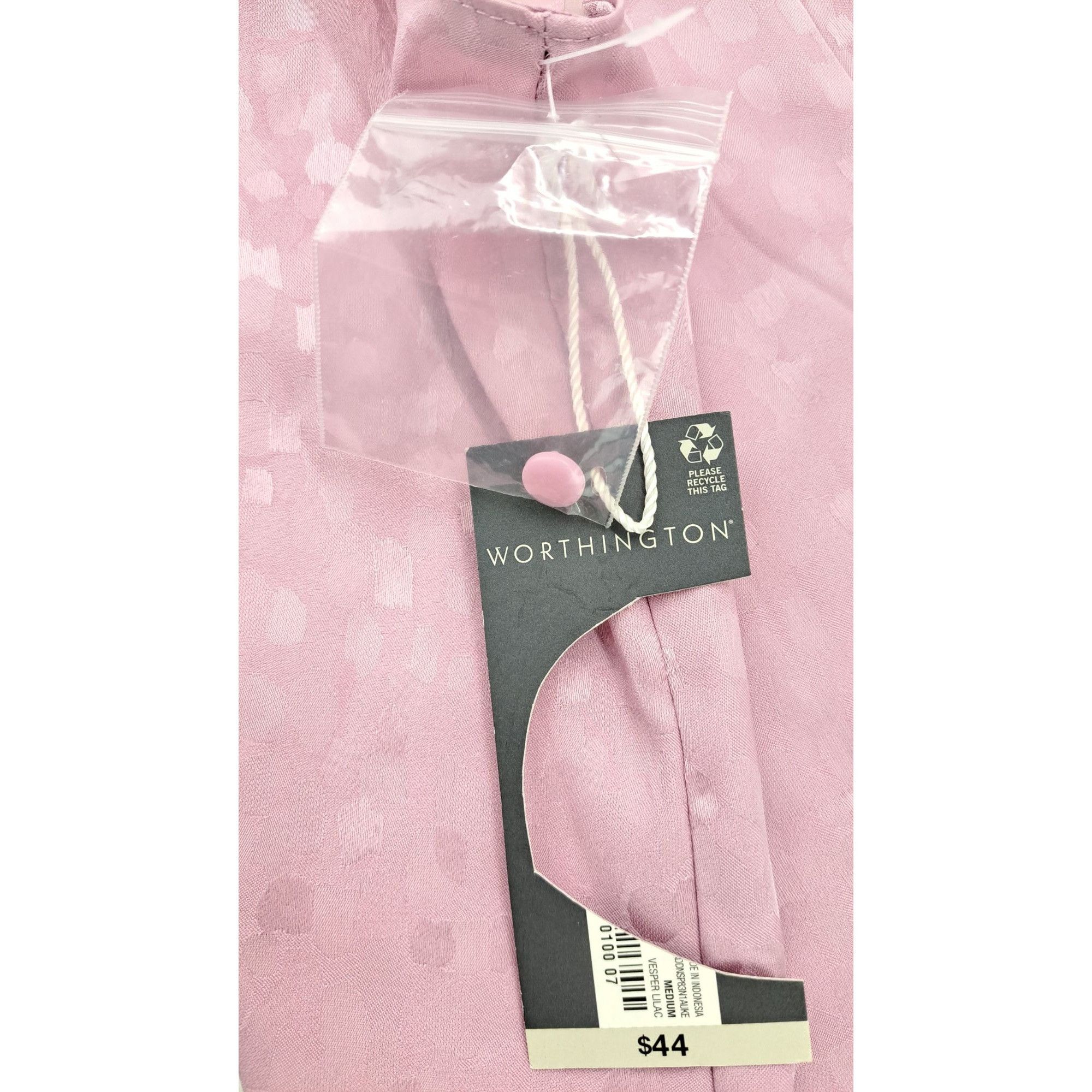 Worthington Worthington Women Pink Sleeveless Halter Neck Top Subtle Size M / US 6-8 / IT 42-44 - 6 Thumbnail
