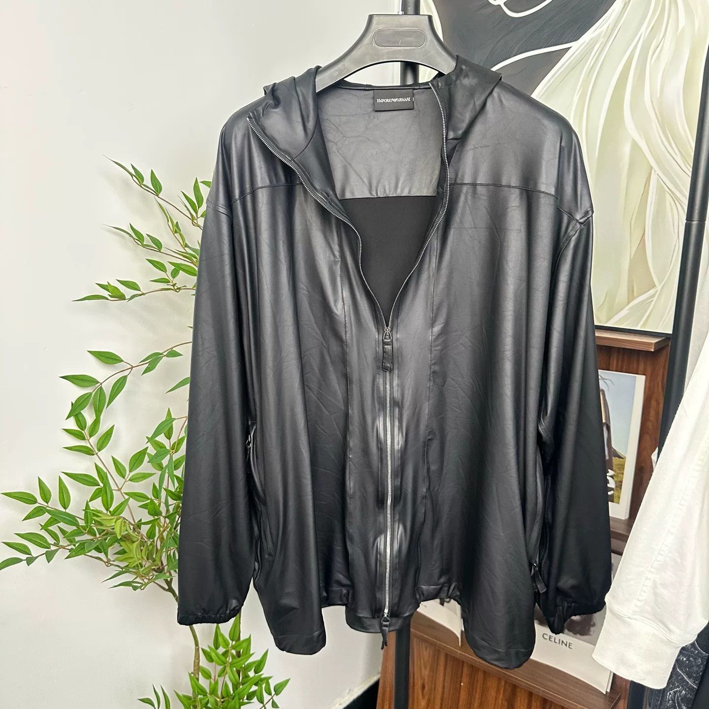 Emporio Armani Emporio Armani Men's Silk Zipper Jacket Size US M / EU 48-50 / 2 - 1 Thumbnail