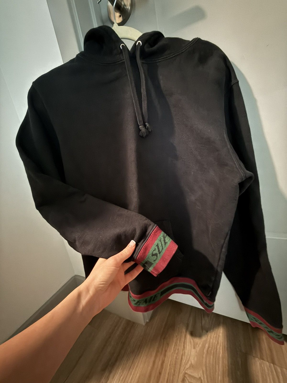Supreme StockX Verified: SUPREME Striped Ribbed Hooded Sweatshirt Size US S / EU 44-46 / 1 - 1 Thumbnail