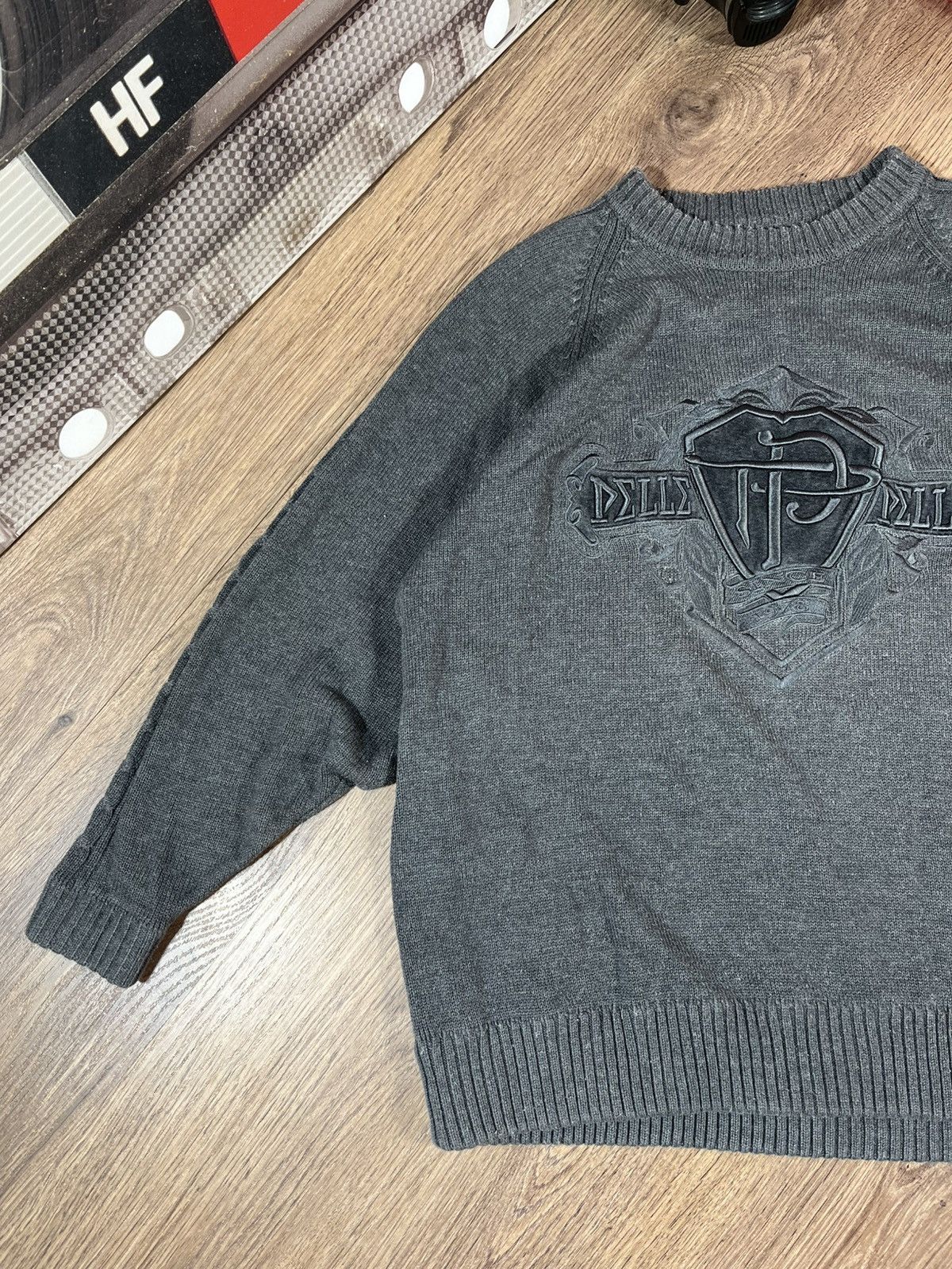 Pelle Pelle × Vintage Vintage Marc Buchanan Pelle Pelle Knit Sweater Rare Big Logo Size US L / EU 52-54 / 3 - 2 Thumbnail