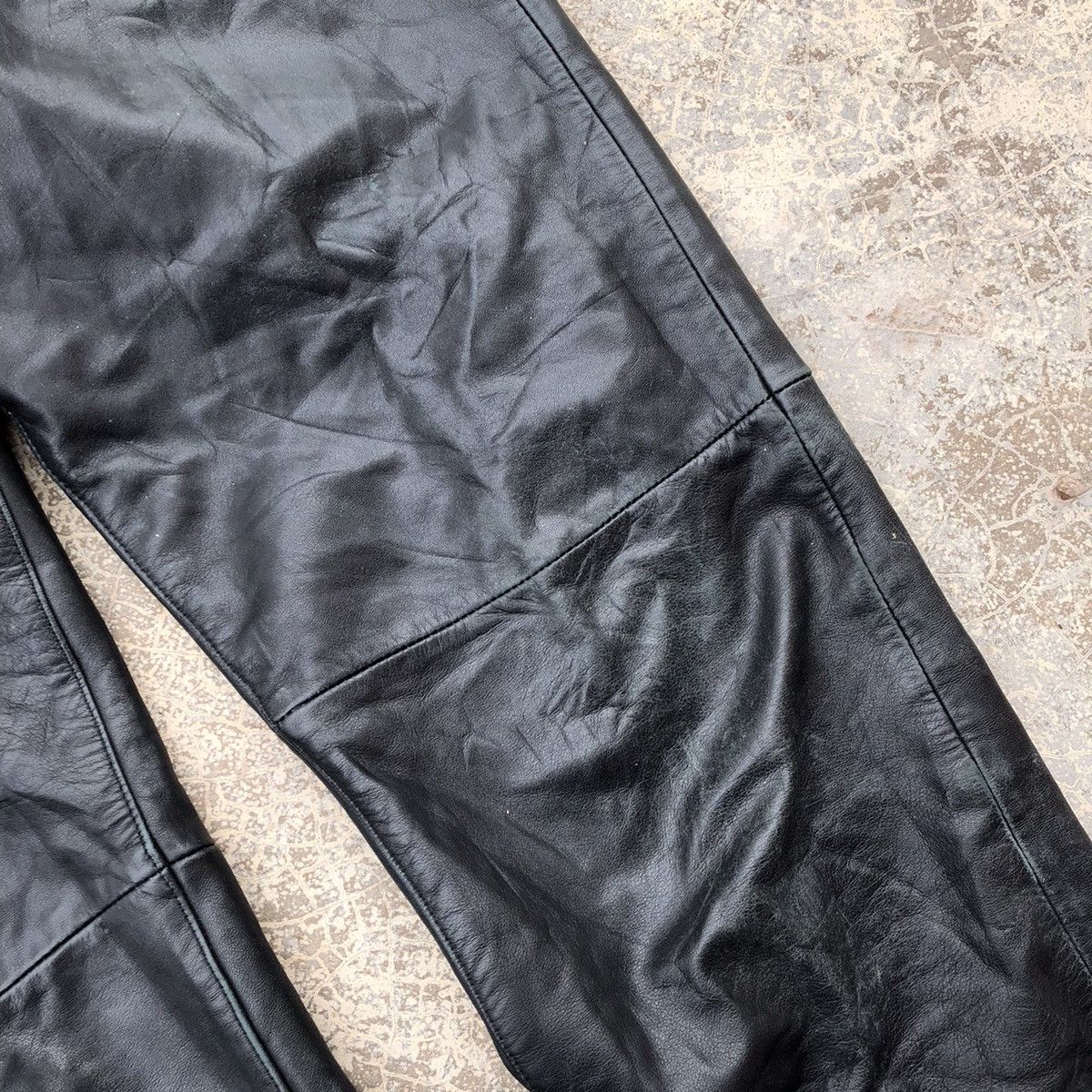 Leather × Paul Smith PAUL SMITH London Black Leather Pants Size US 31 - 6 Thumbnail