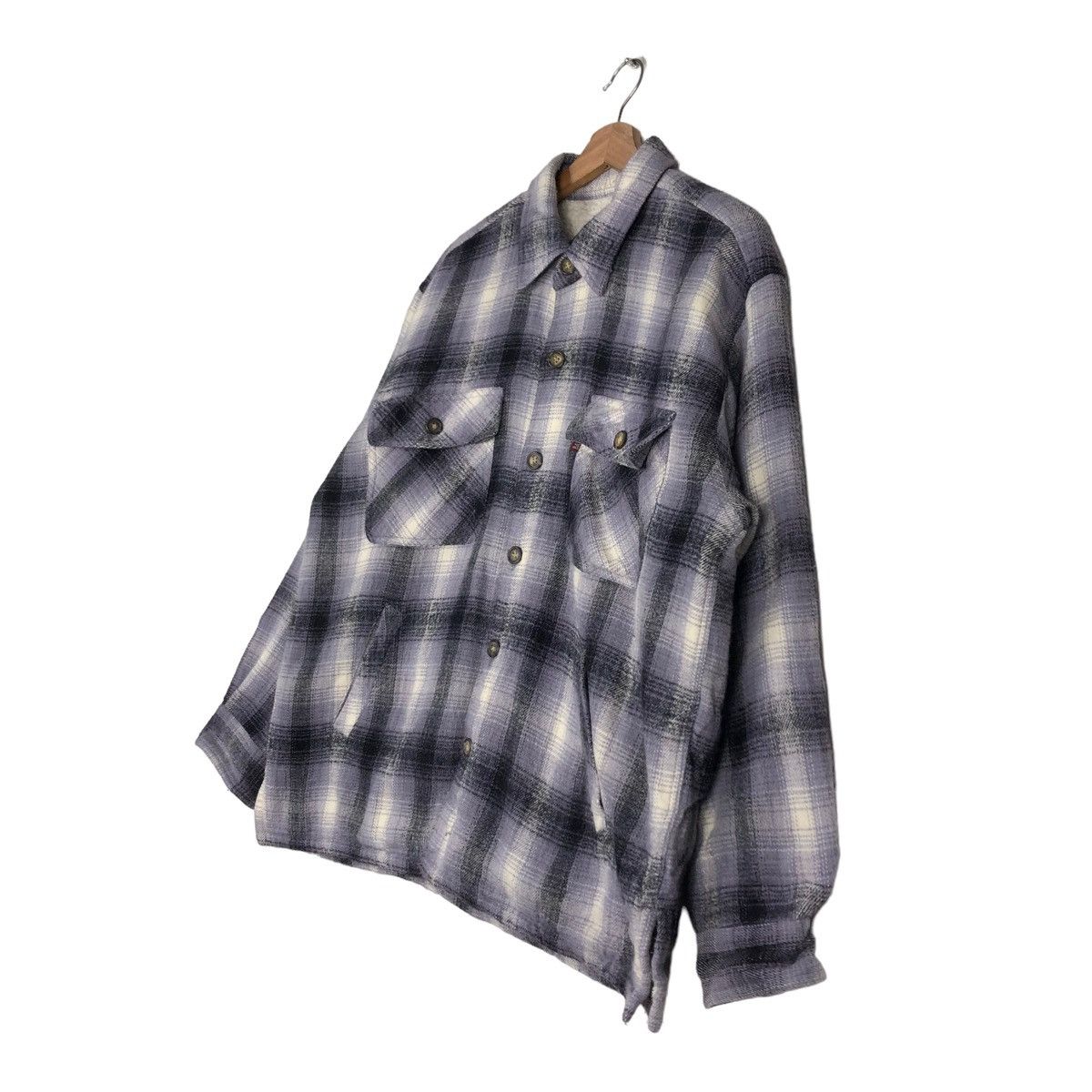 Flannel 🔥VINTAGE FLANNEL SHIRT JACKET TARTAN BAYLEAF ISSEY MIYAKE Size US M / EU 48-50 / 2 - 2 Thumbnail