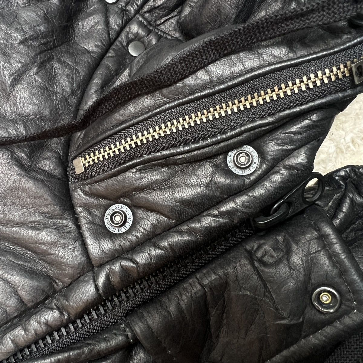 If Six Was Nine L.G.B Leather Riders Jacket reversable Size XXS / US 00 / IT 34 - 10 Thumbnail