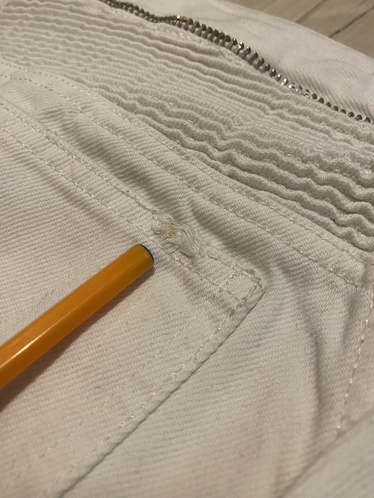 Isabel Marant FW13 Isabel Marant X H&M Biker White Denim Pants Size US 32 / EU 48 - 19 Thumbnail