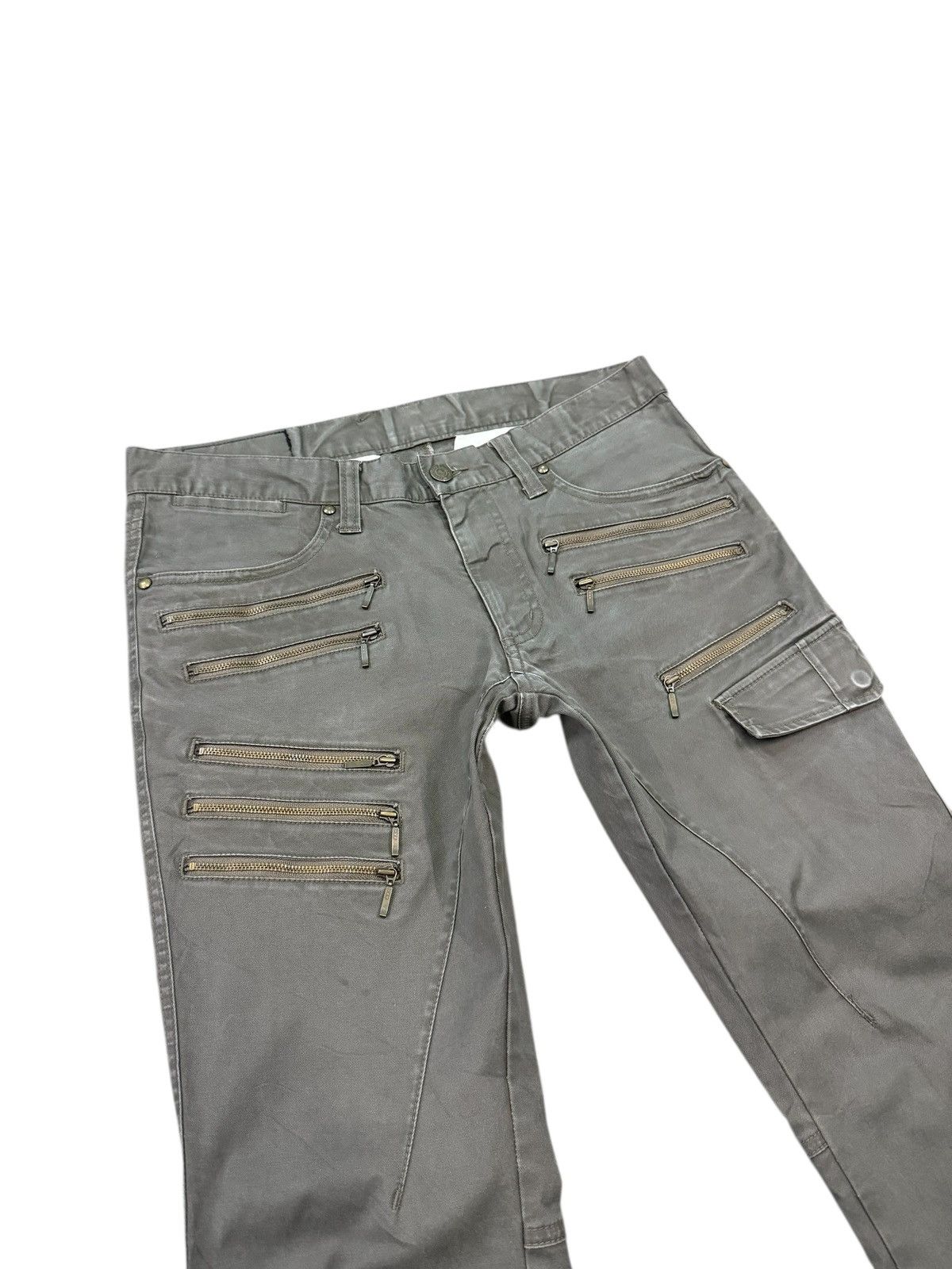 If Six Was Nine RARE TORNADO MART MULTIZIPPER FLARE PANT Size US 30 / EU 46 - 6 Thumbnail