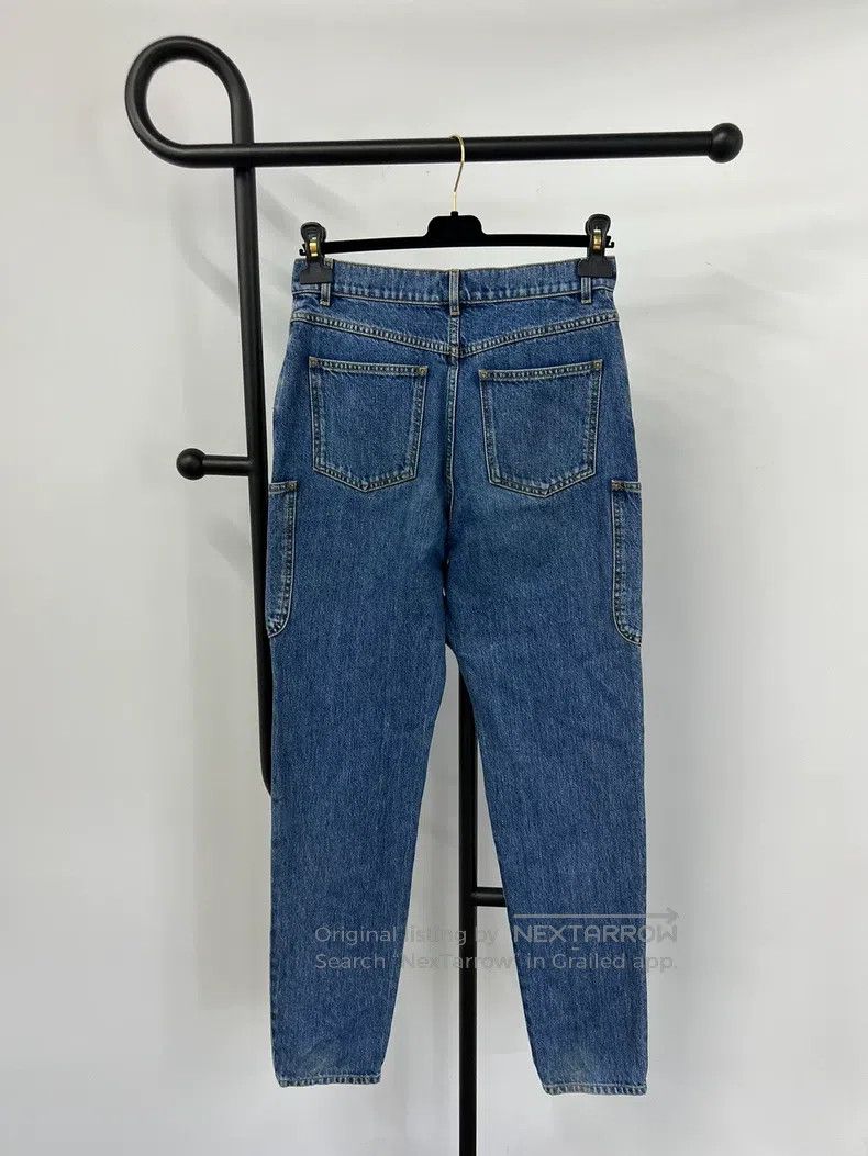 Chanel 22K blue diamond buckle two-pocket jeans