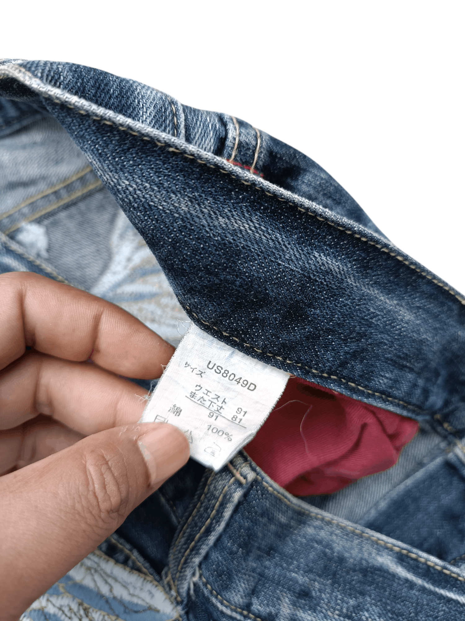 Japanese Brand × Le Grande Bleu (L.G.B.) × Tornado Mart RARE Flared Nylaus Whiskers Distressed Jeans Size US 36 / EU 52 - 9 Thumbnail