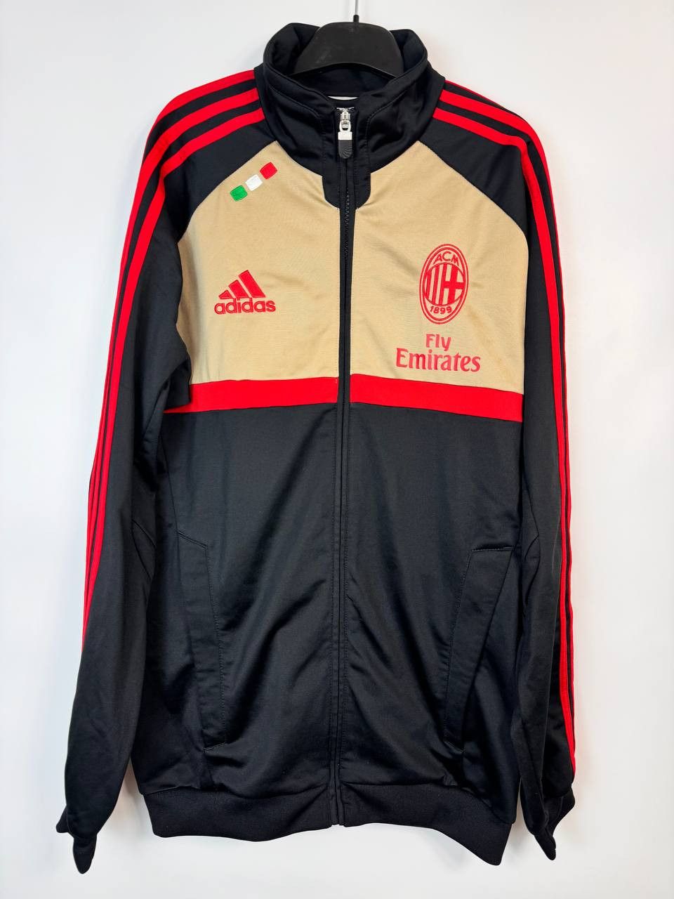 Adidas × Vintage Vintage Adidas AC Milan Football Jacket Soccer Track Top Size US L / EU 52-54 / 3 - 1 Thumbnail