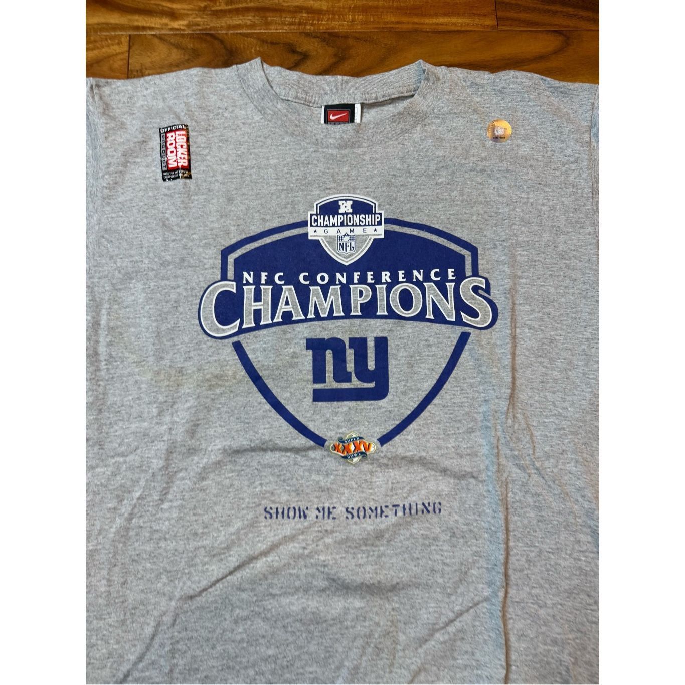 Nike Size L - DS NWT New York Giants Team Nike Super Bowl 35 XXXV Size US L / EU 52-54 / 3 - 2 Thumbnail