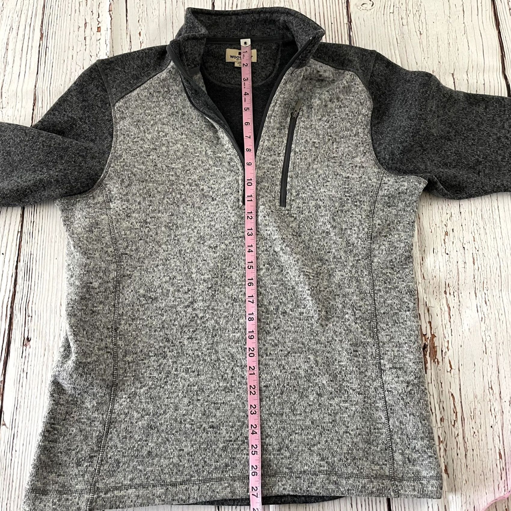 Vintage Woolrich Men's 1/4 Zip Fleece Jacket Gray Size M Size US M / EU 48-50 / 2 - 4 Thumbnail