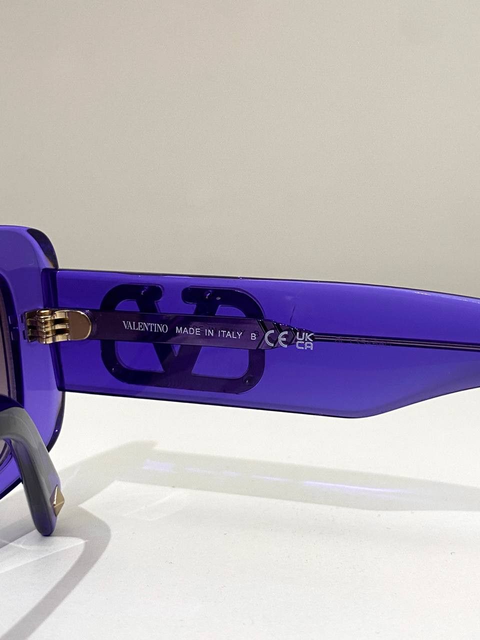 Valentino Valentino V Logo Signature Rectangular Oversized Sunglasses Size ONE SIZE - 13 Thumbnail
