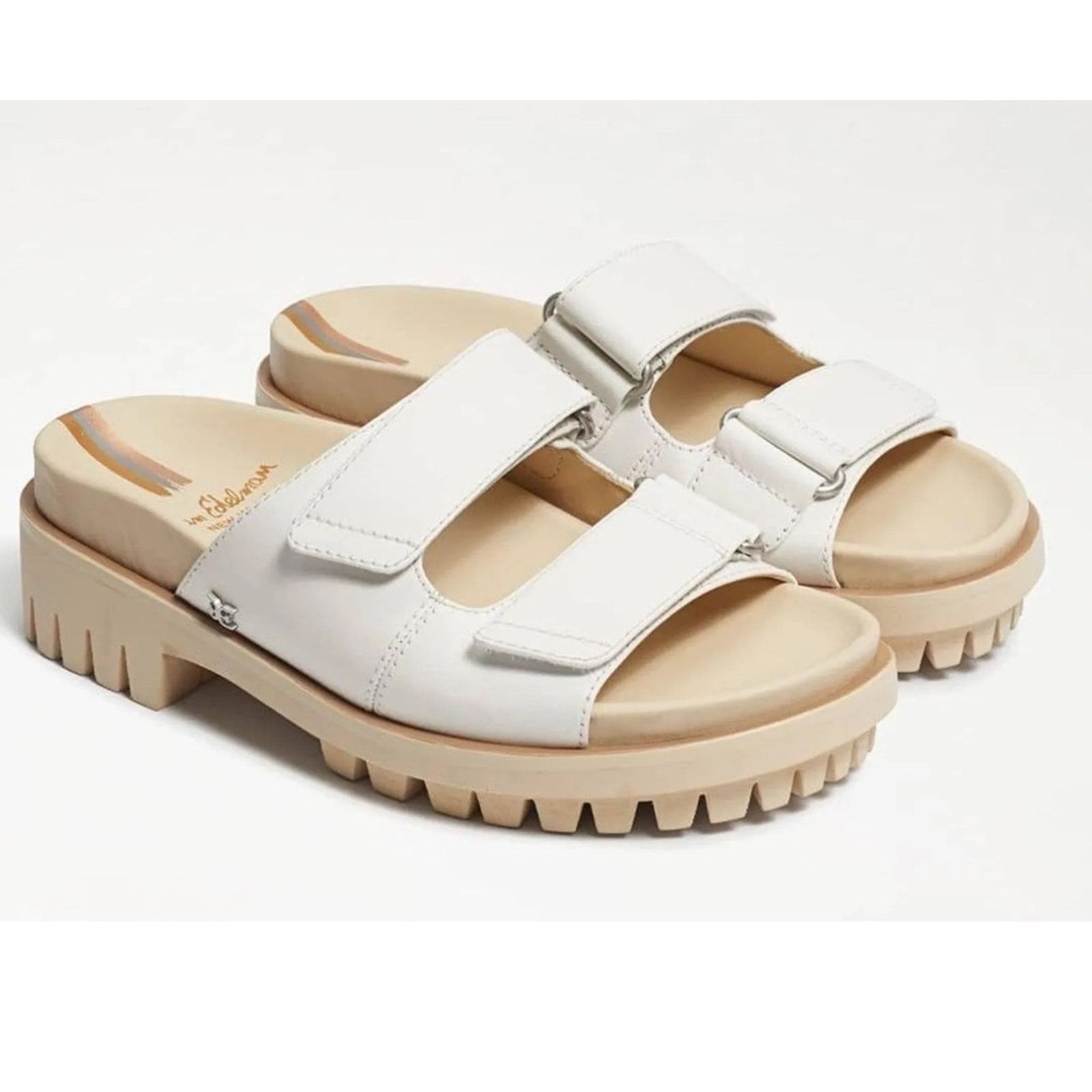 Sam Edelman Sam Edelman White Leather Sandals NEW Size 5 MSRP $140 Size US 5 / IT 35 - 1 Thumbnail