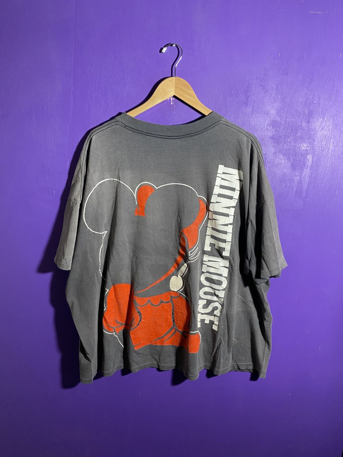 Disney × Vintage Vintage 90s Disney Minnie Mouse faded t-shirt Size US XXL / EU 58 / 5 - 2 Thumbnail