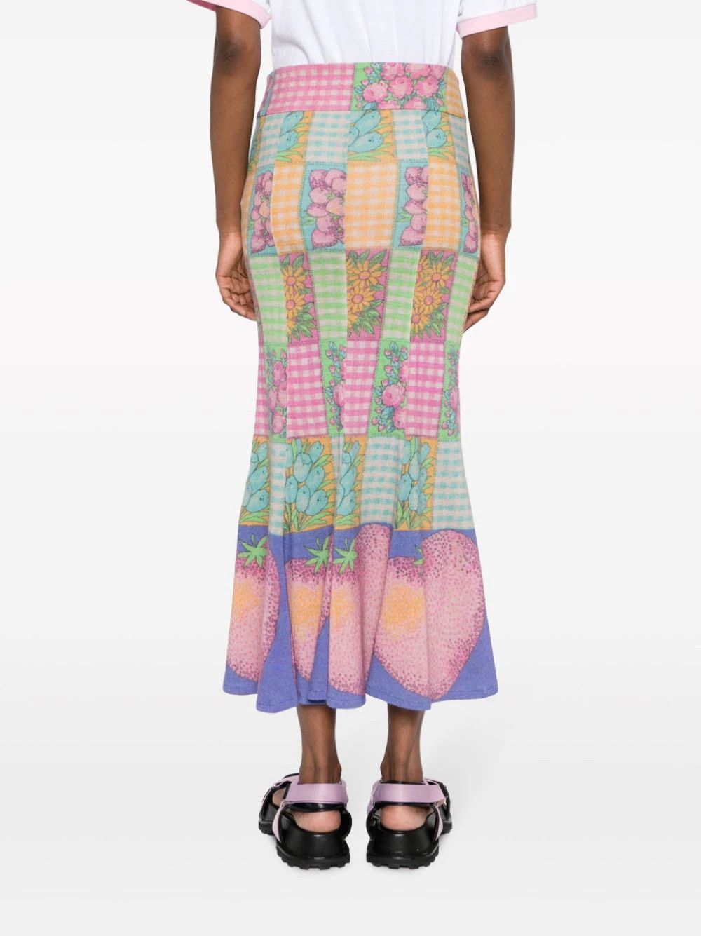 ERL o1mle0824 Fluted Maxi Skirt in Multicolor Size 30" / US 8 / IT 44 - 3 Thumbnail