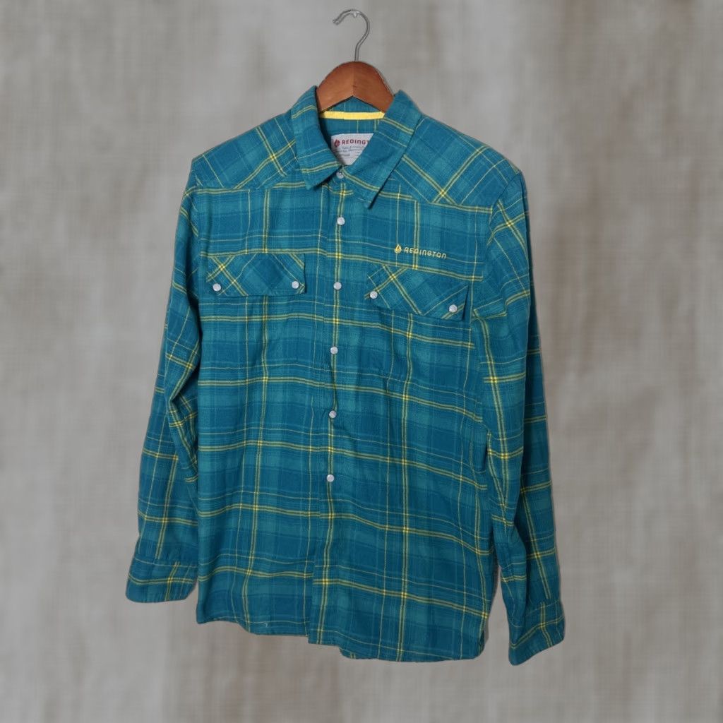 Vintage Redington Fly Fishing Mens Medium Green Plaid Pearl Snap Flannel Shirt User: Redington Fly Fishing Mens Medium Green Plaid Pearl Snap Flannel Shirt Size US M / EU 48-50 / 2 - 1 Thumbnail