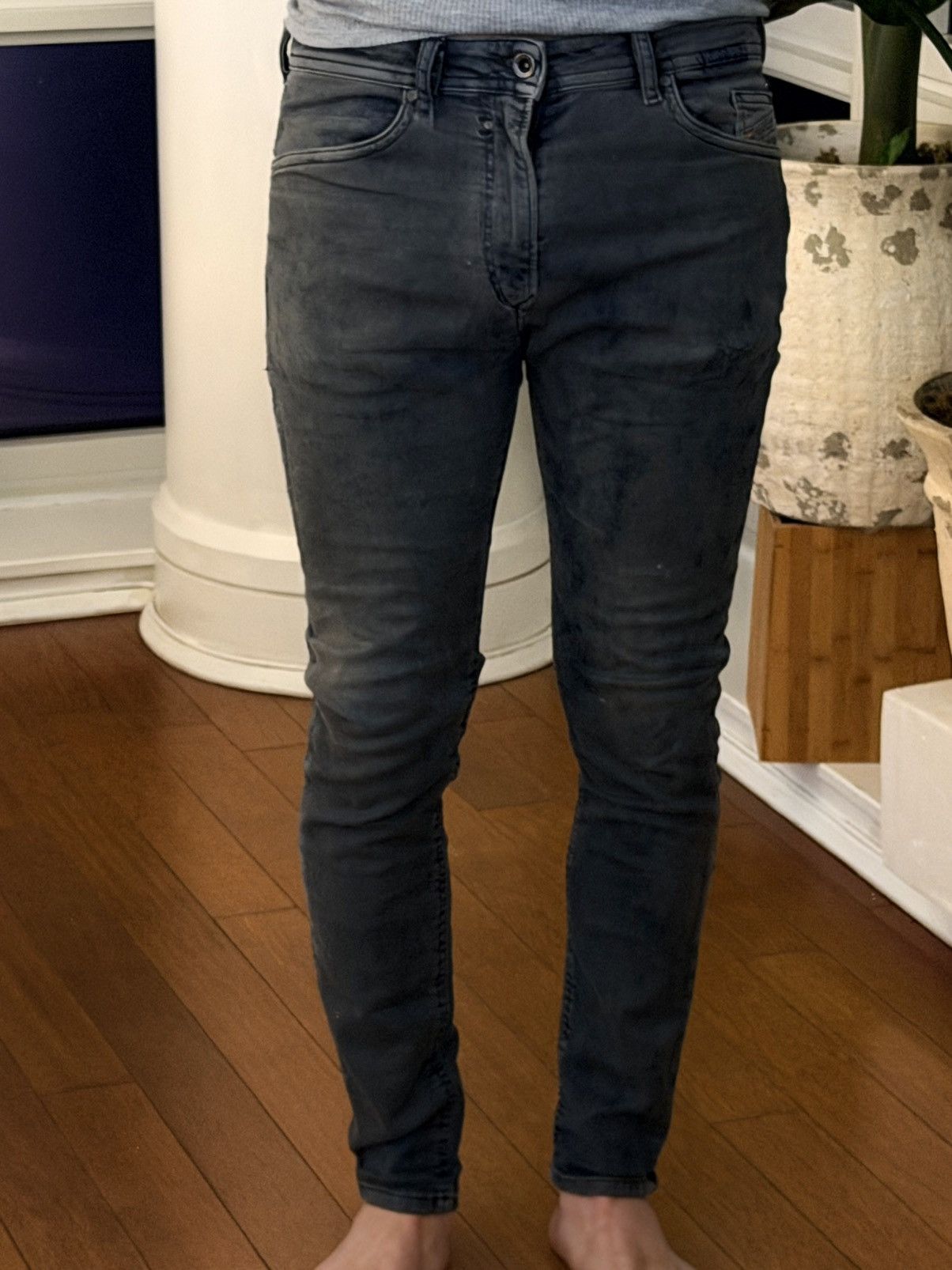 Diesel Diesel Spender Denim Sweat Pants Size US 30 / EU 46 - 2 Thumbnail