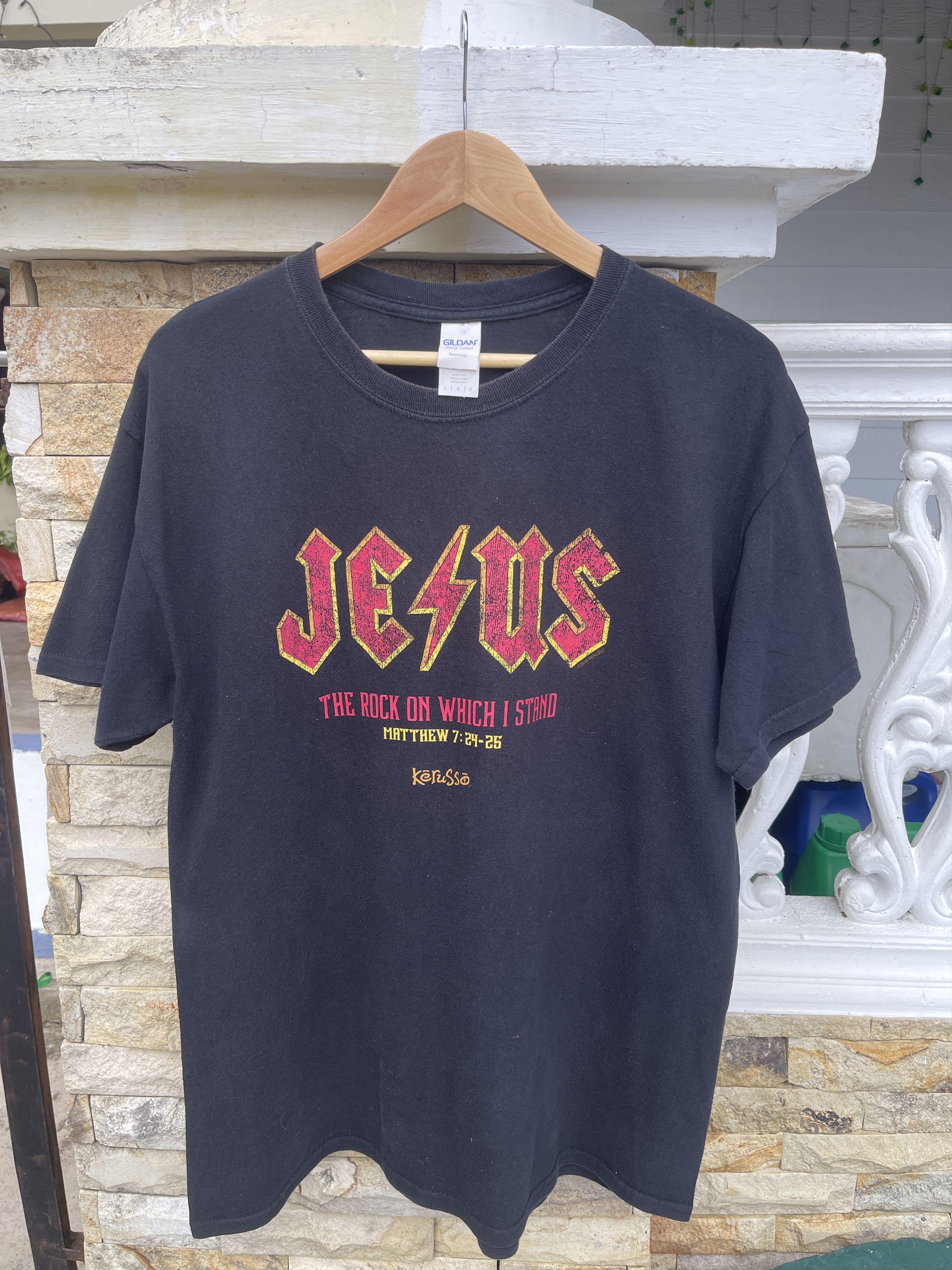 Band Tees Last Drop🔥Rare🔥Vintage JESUS T-Shirt Size US L / EU 52-54 / 3 - 1 Thumbnail