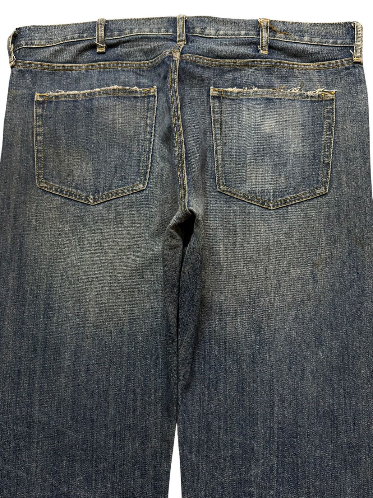 Uniqlo Vintage Y2K Japanese Uniqlo Blue Mud Wash Wide Leg Loose Fit Size US 38 / EU 54 - 4 Thumbnail