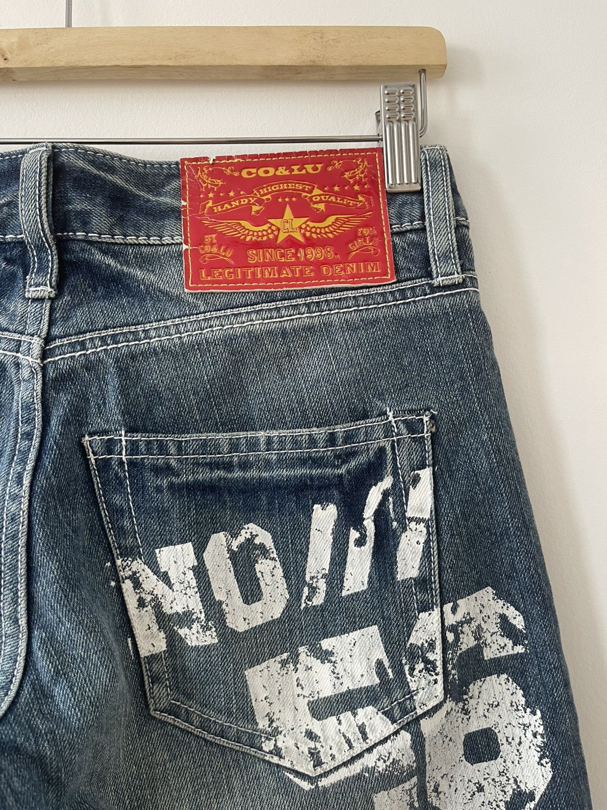 Japanese Brand Rare Vintage CO & LU Spell Out Paint Splatter Style Size US 28 / EU 44 - 14 Thumbnail