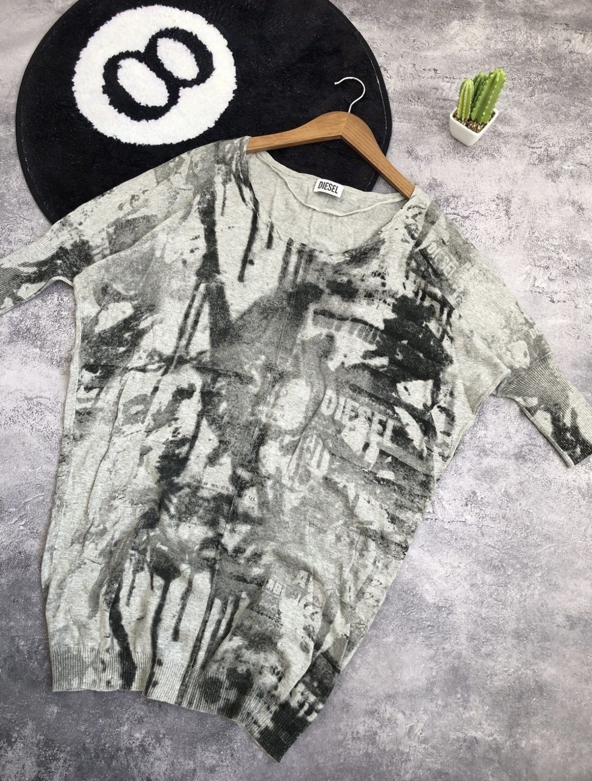 Diesel DIESEL Hype Big Logo Avantgarde Punk Goth Streetwear Dress Size M / US 6-8 / IT 42-44 - 2 Thumbnail