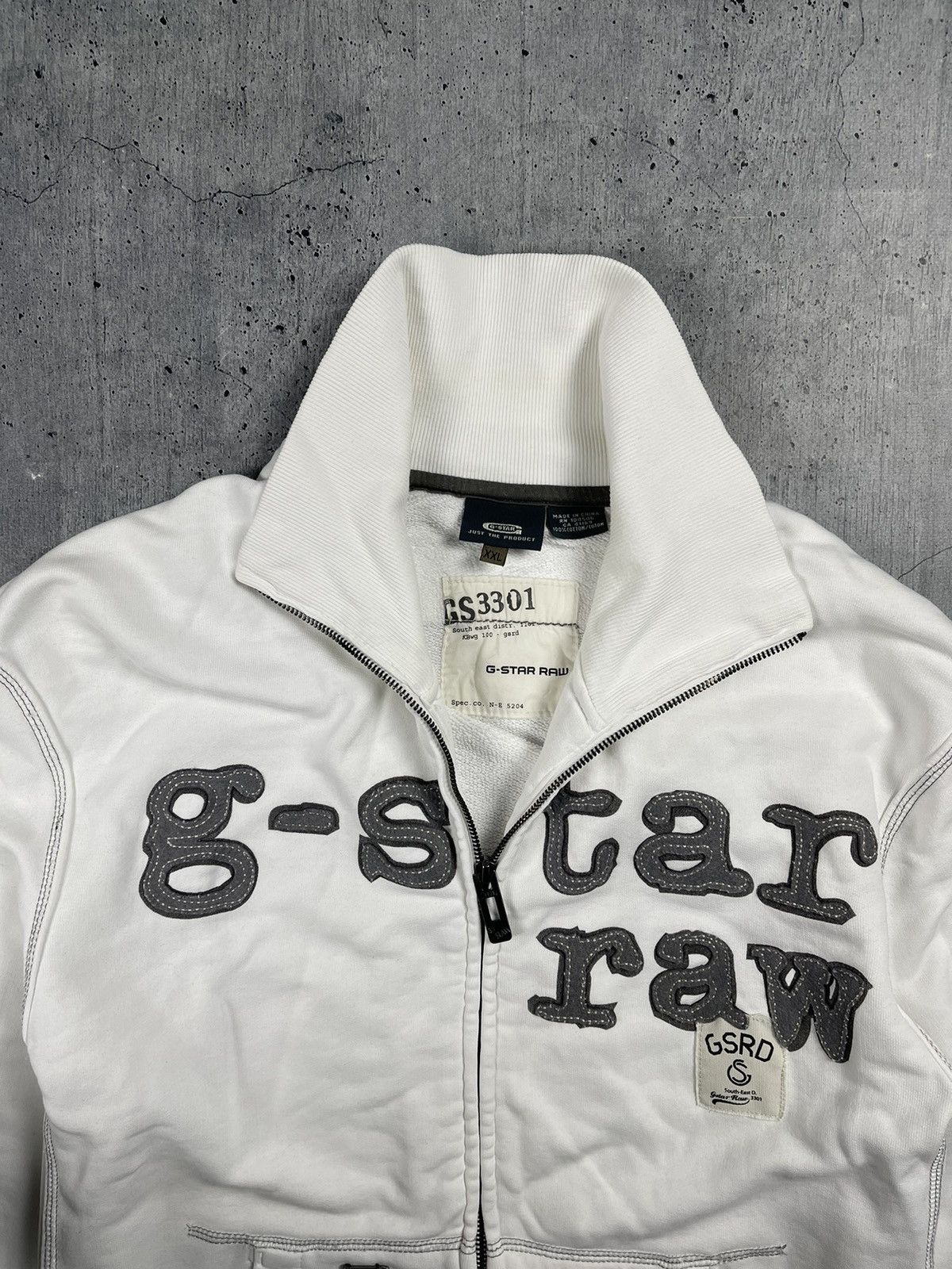 G-Star Vintage G-Star Raw Big Logo zip up Y2K Size US XL / EU 56 / 4 - 4 Thumbnail