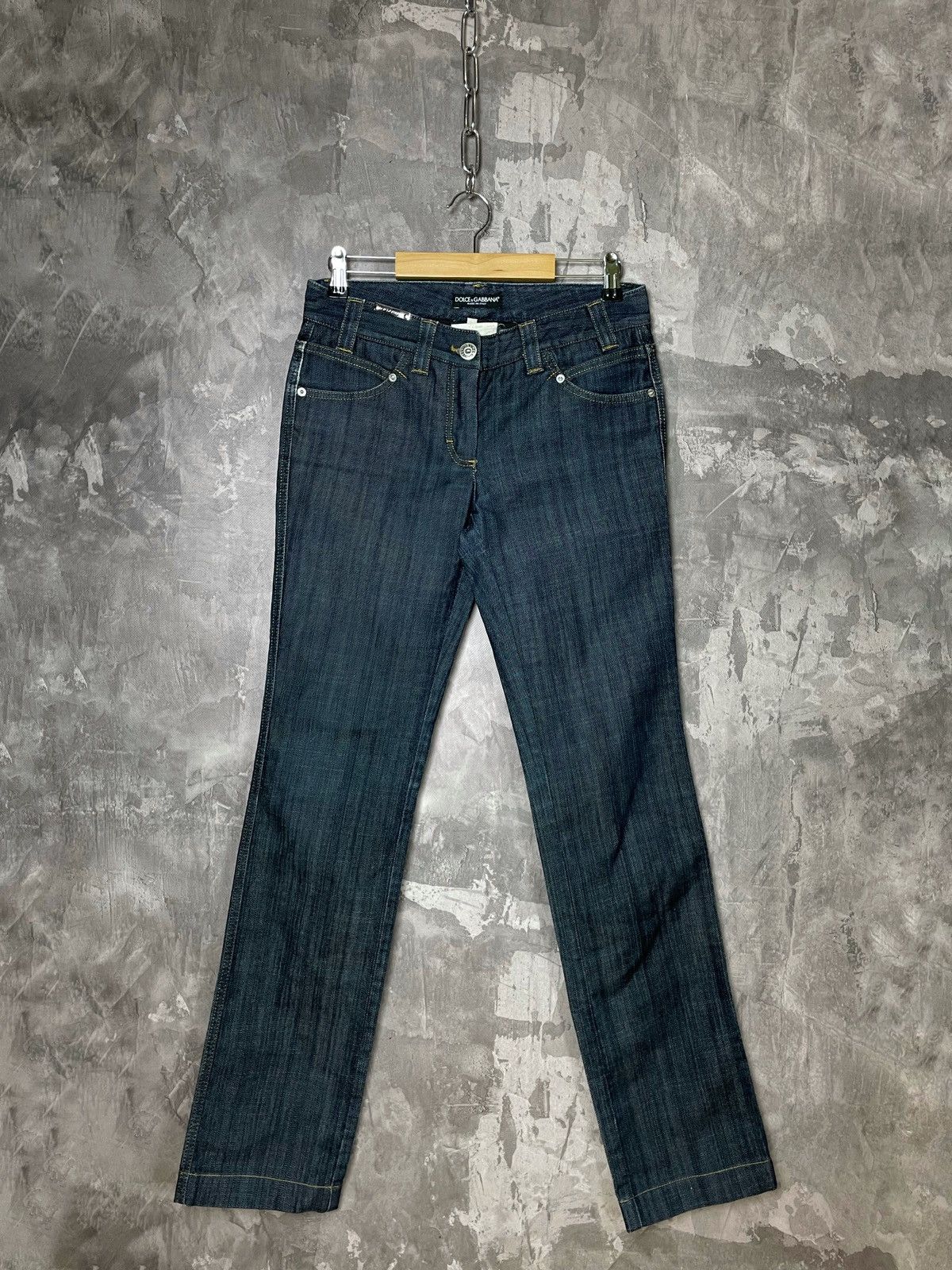 Dolce & Gabbana × Vintage Vintage Dolce&Gabbana Y2K Rare Denim Jeans Size 27" / US 4 / IT 40 - 1 Thumbnail