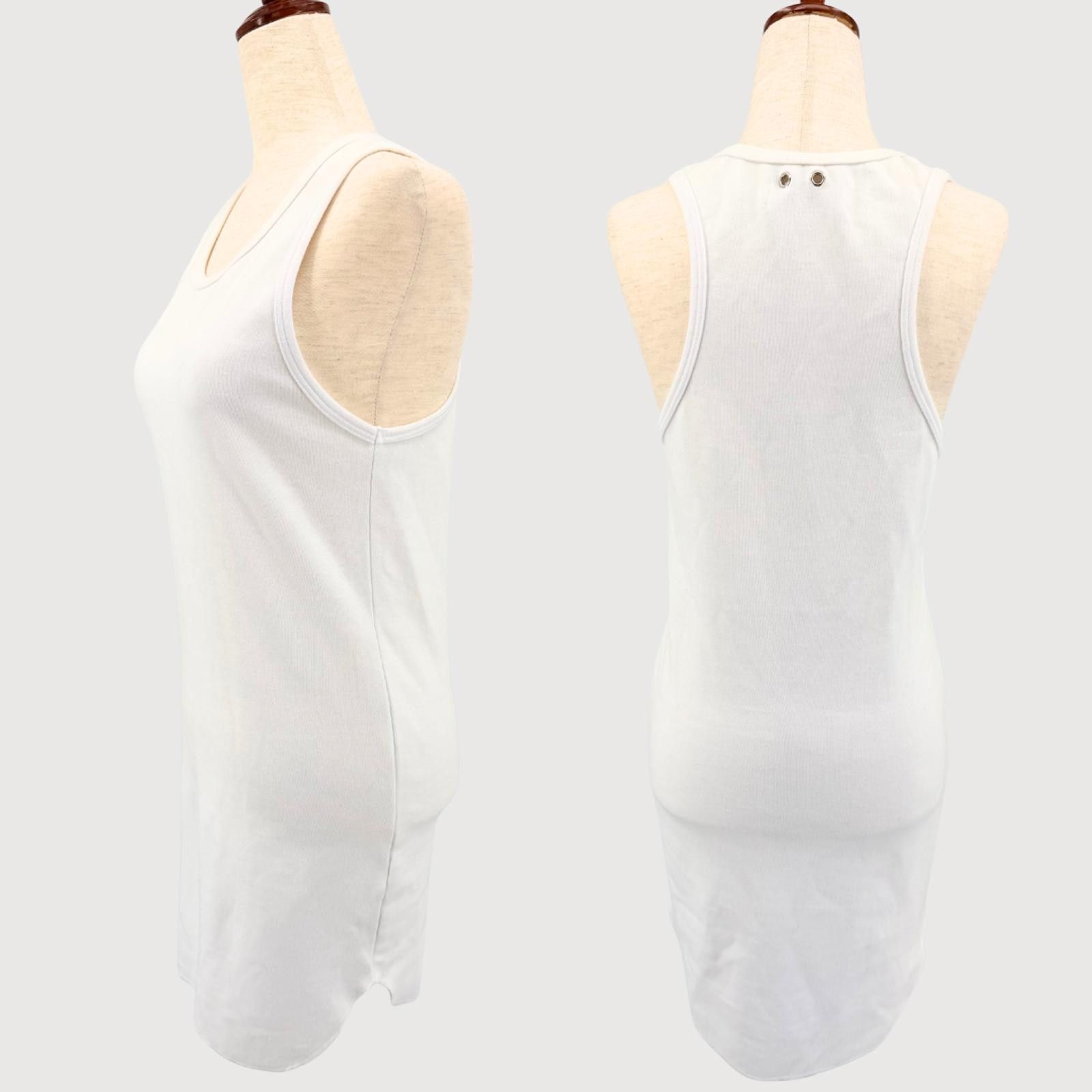 Other Frankie B Shea Tank Mini Dress White Ribbed L Casual Size L / US 10 / IT 46 - 3 Thumbnail