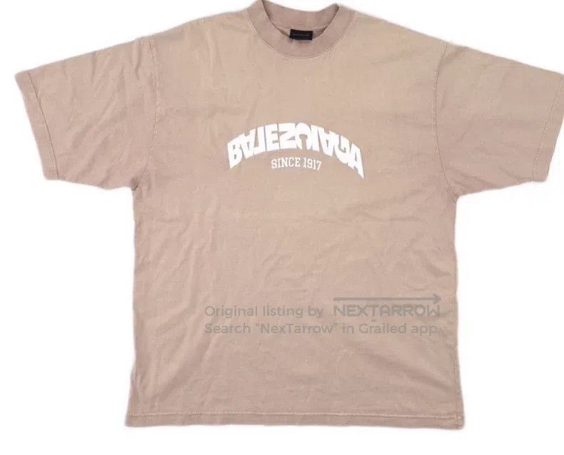 Balenciaga Pink Embroidered Logo Short Sleeve T-Shirt
