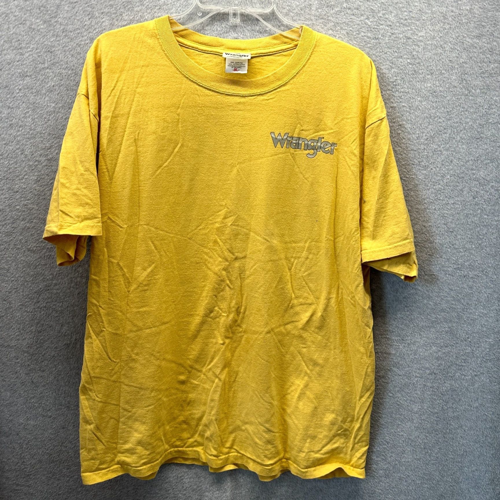 Wrangler Wrangler Shirt XL Gold Mens T-Shirt Cowboy Western Rodeo Short Sleeve Jersey Not Vintage Size US XL / EU 56 / 4 - 2 Thumbnail