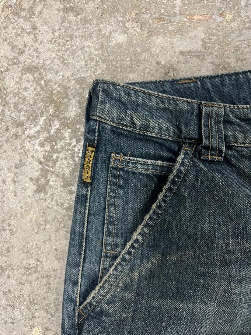 Armani × Vintage 2000s Armani Cargo Bondage Denim Jeans Size US 30 / EU 46 - 10 Thumbnail