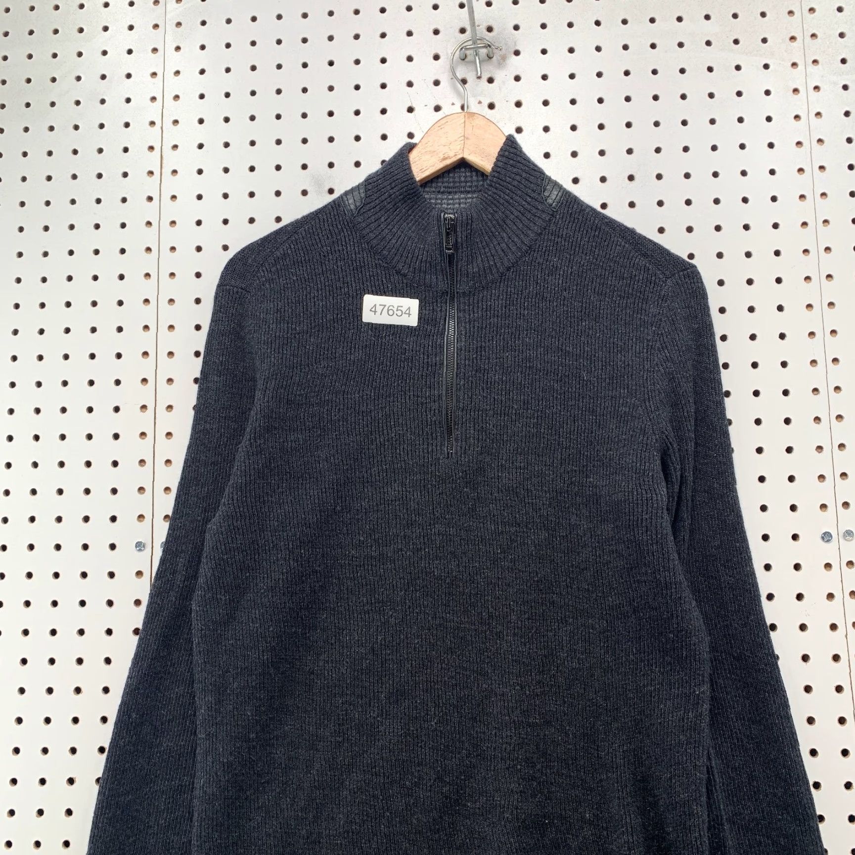 Calvin Klein Calvin Klein Premium Merino Wool Sweater Mens Medium Gray 1/4 Zip Work Crewneck Mock Neck Knit Pullover Casual Winter Fall Spring Mens Size US M / EU 48-50 / 2 - 4 Thumbnail